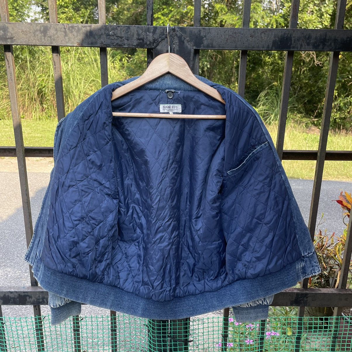 Japanese Brand × Vintage 🇯🇵Sugar Kids Stoned Wash Patchwork Racing Spirit Denim Jacket Size US M / EU 48-50 / 2 - 11 Thumbnail