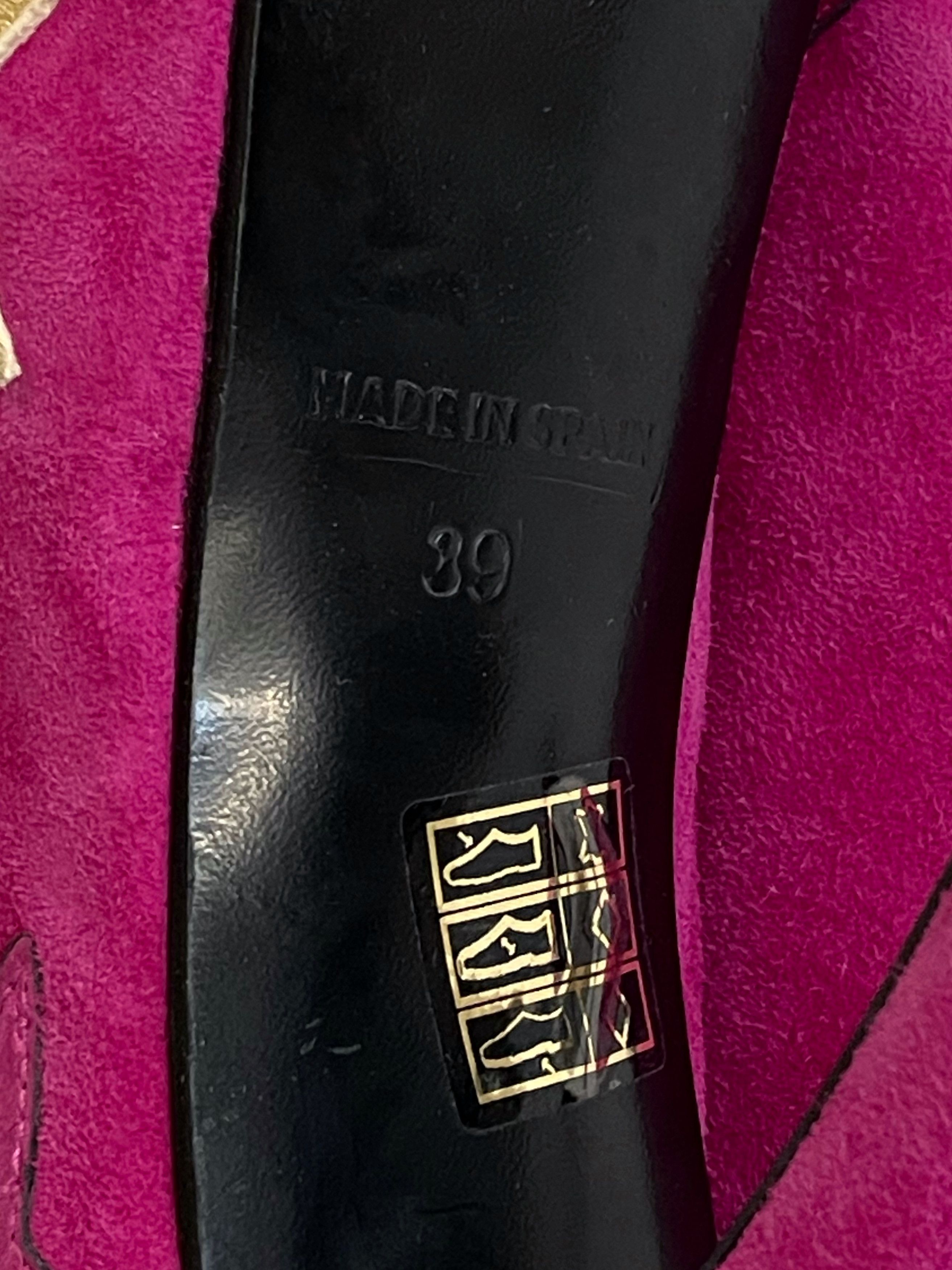 Other Polished Red by Dad pink heels suede leather heels stars Size US 8.5 / IT 38.5 - 12 Thumbnail
