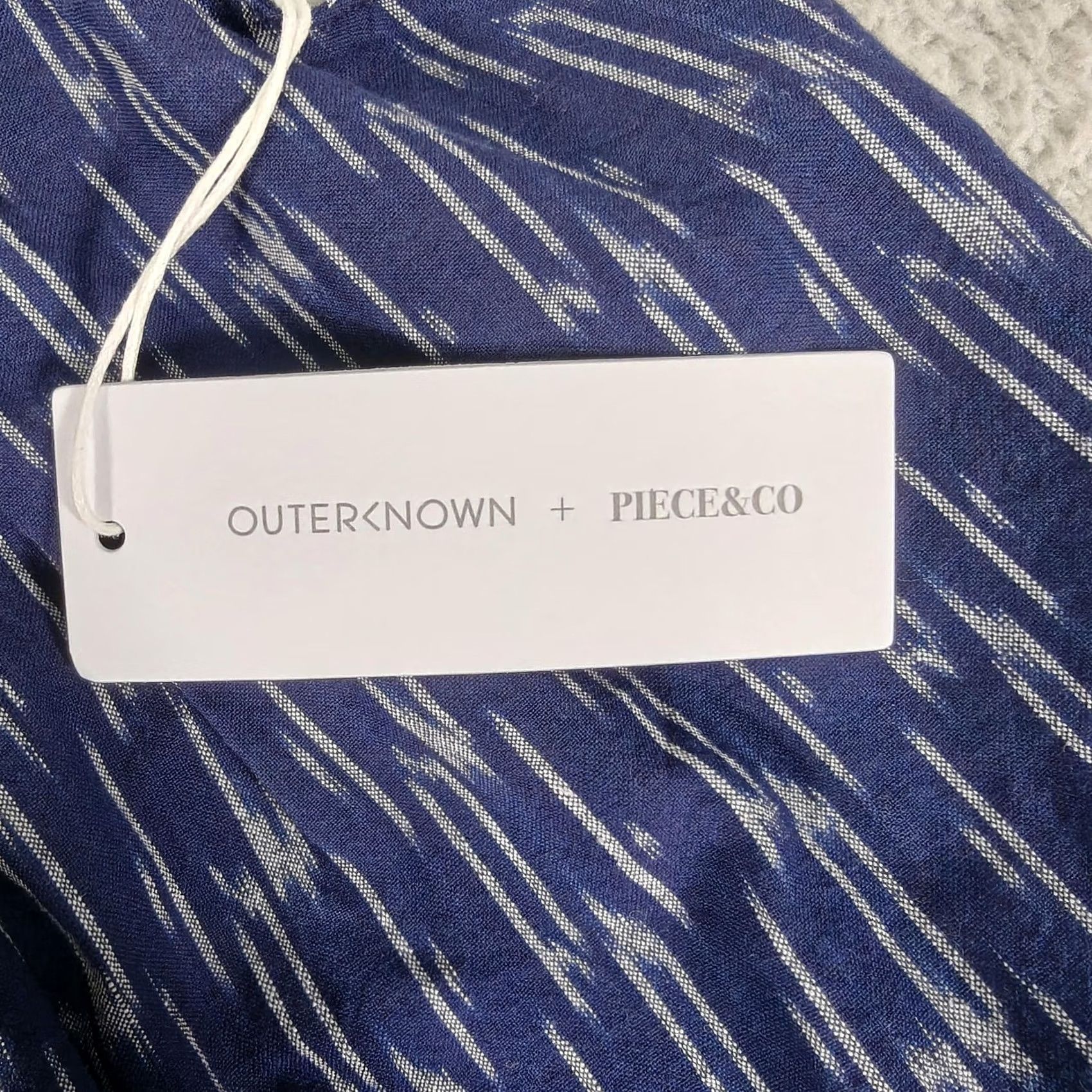 Outerknown Outerknown Piece & Co Tides Tank Top Womens Large Blue Rai Adjustable Straps New Size L / US 10 / IT 46 - 4 Thumbnail