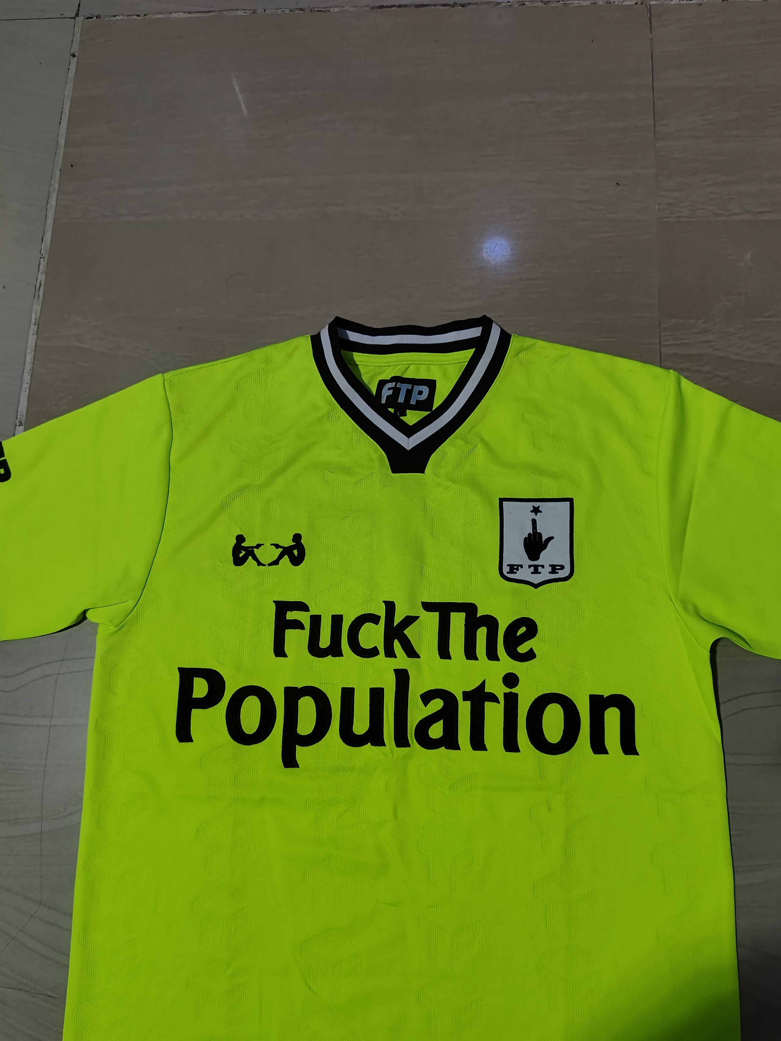 Fuck The Population FTP Fuck The Population Neon Green Soccer Jersey Shirt Size US M / EU 48-50 / 2 - 3 Thumbnail