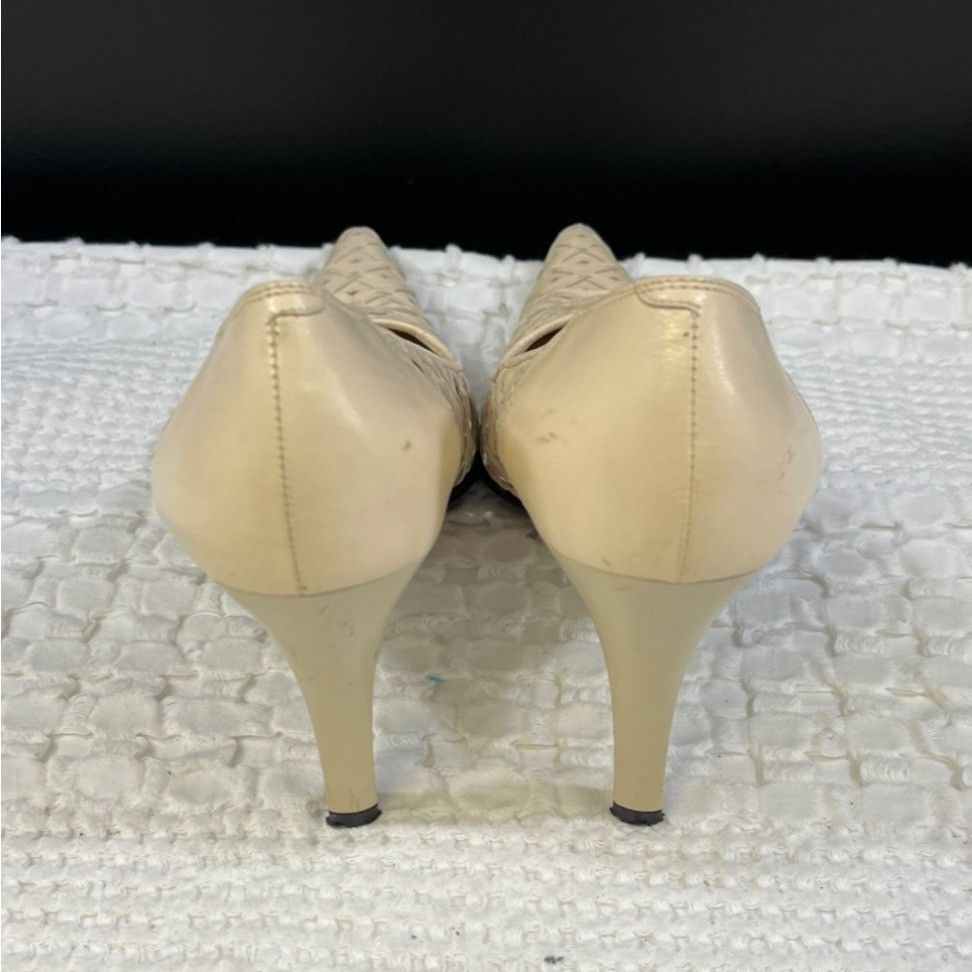 Other Via Spiga Women's Beige Leather Shoes/Heels Size 6M SKU 5134 Size US 6 / IT 36 - 2 Thumbnail