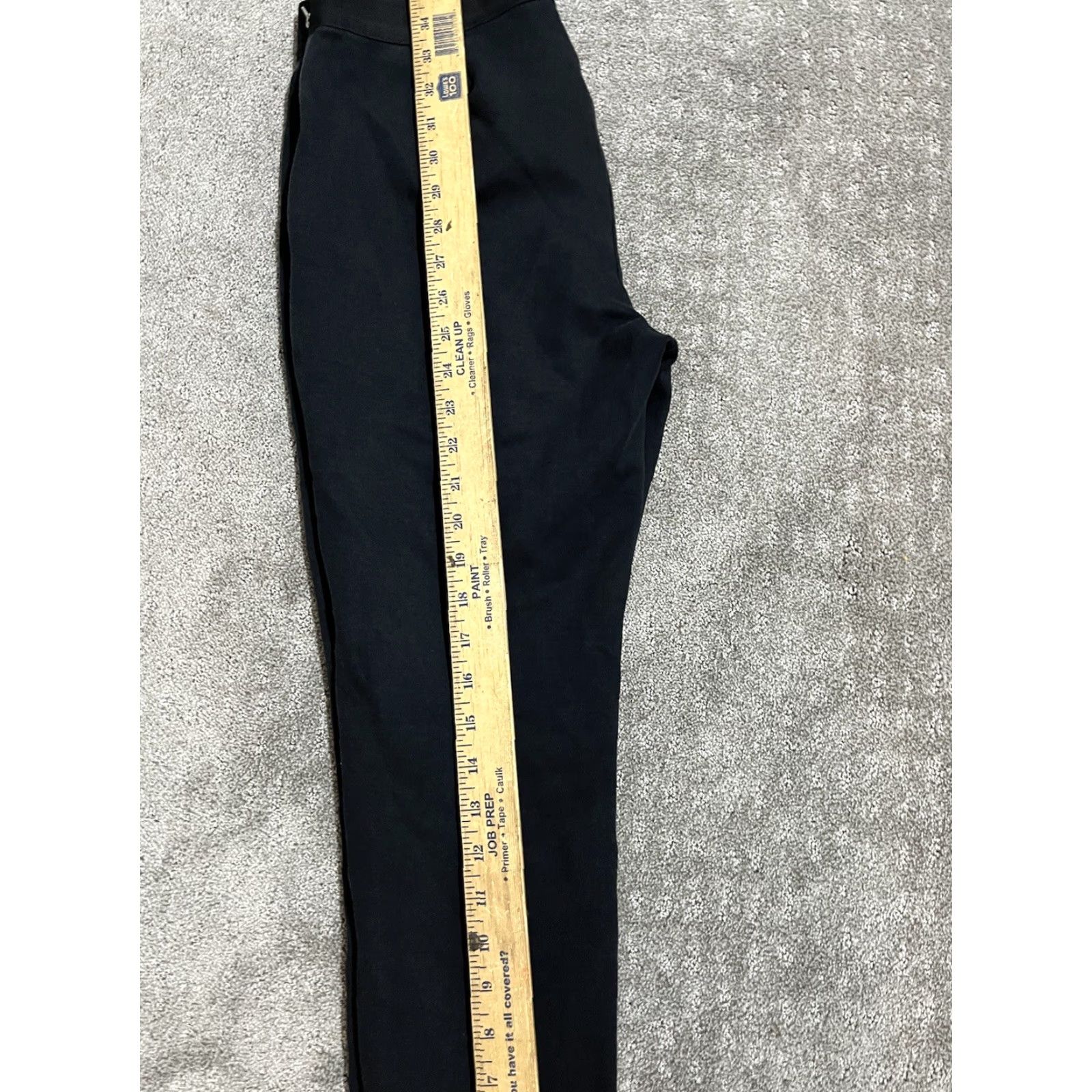 Gap Gap Pants Women Medium Black Side Zip Stretch Pull-On Slim Fit Size 32" / US 10 / IT 46 - 6 Thumbnail