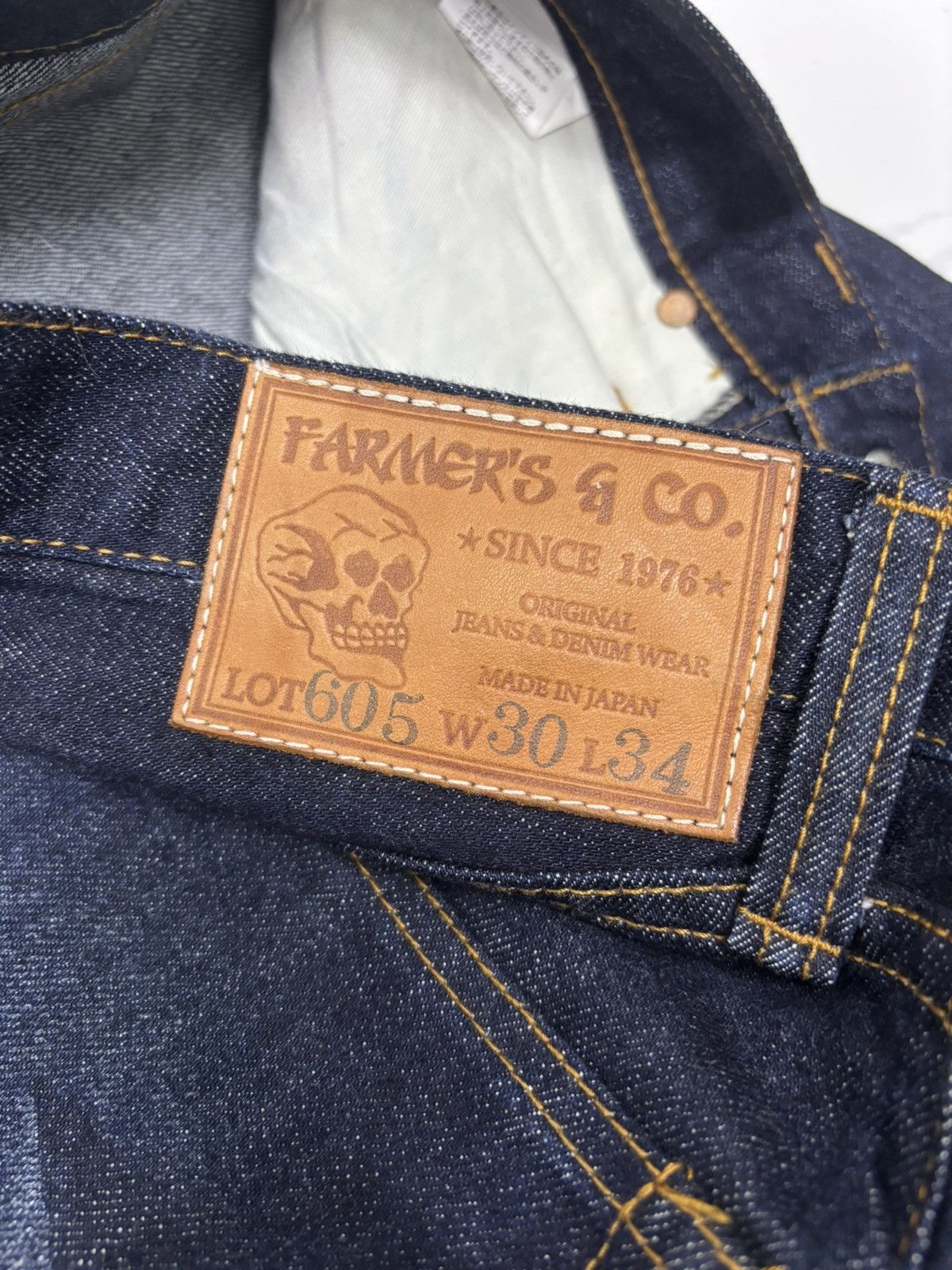 Kapital 🔥VTG FARMERS SELVEDGE BLUE JEANS MADE IN JAPAN Size US 30 / EU 46 - 13 Thumbnail