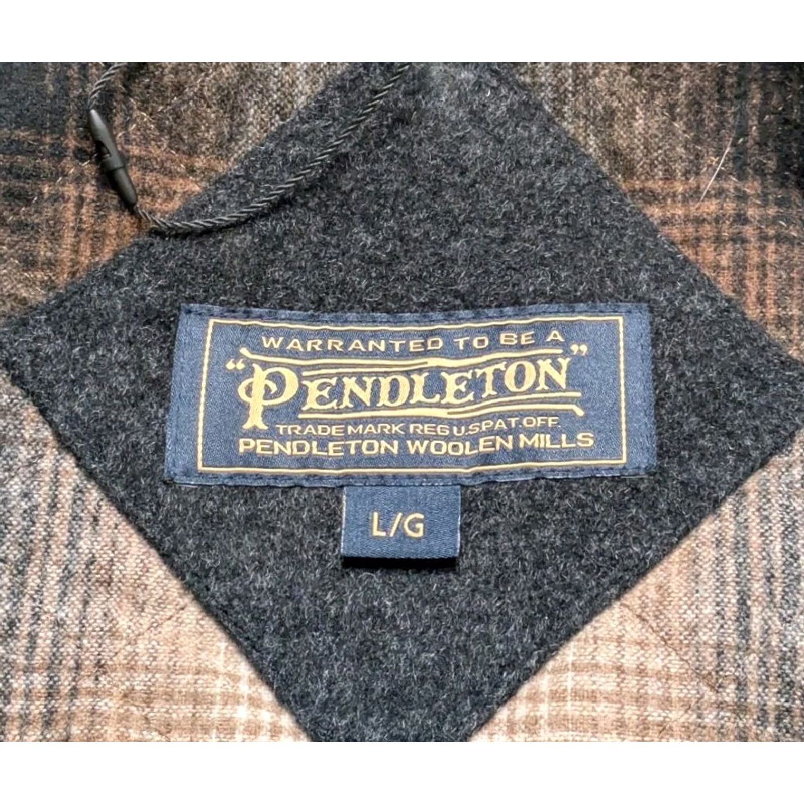 Pendleton Pendleton West Haven Wool Jacket Hooded Full Zip Insulated Quilt Line Grey L Women Size L / US 10 / IT 46 - 6 Thumbnail