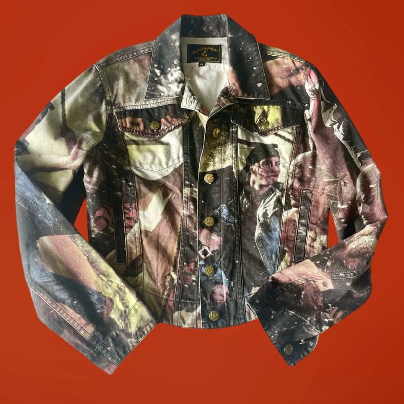 Vivienne Westwood Vintage War Art Denim Jacket - dmc