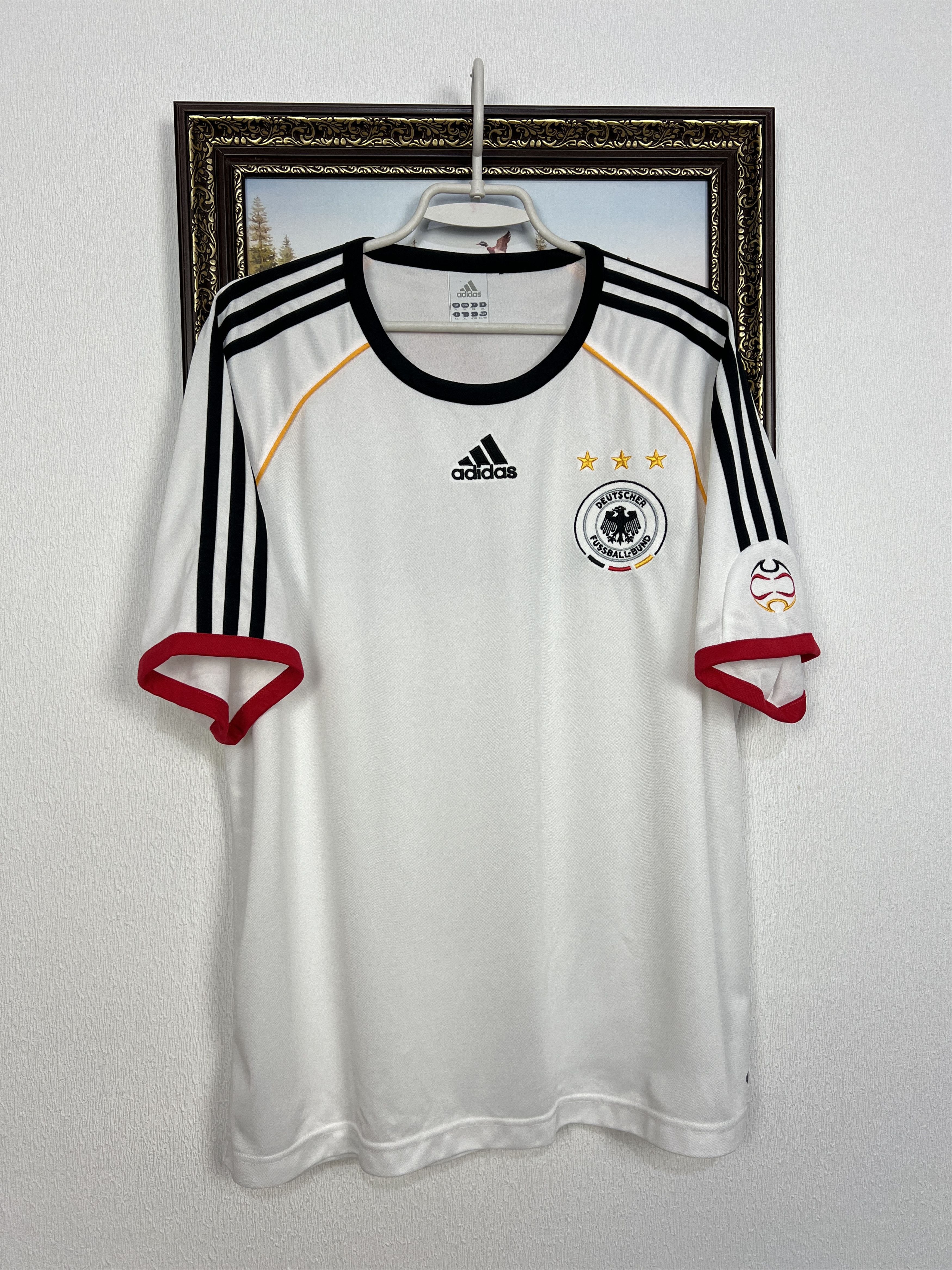 Adidas Germany Home football shirt 2006 Soccer Adidas Jersey Trikot Size US XL / EU 56 / 4 - 1 Thumbnail
