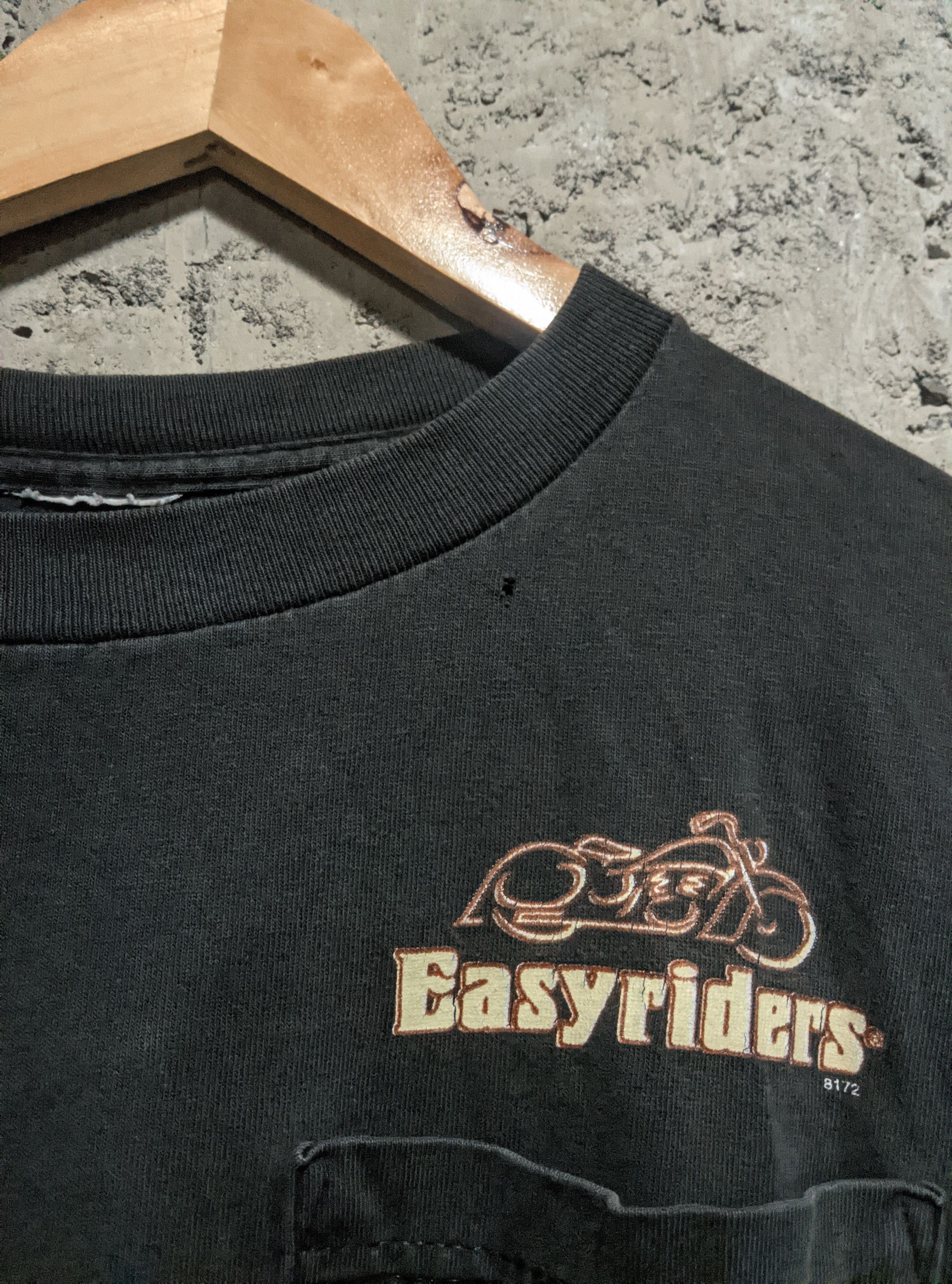 Harley Davidson × Vintage Vintage easy riders motorcicles harley flame sleeves t shirt Size US M / EU 48-50 / 2 - 3 Thumbnail