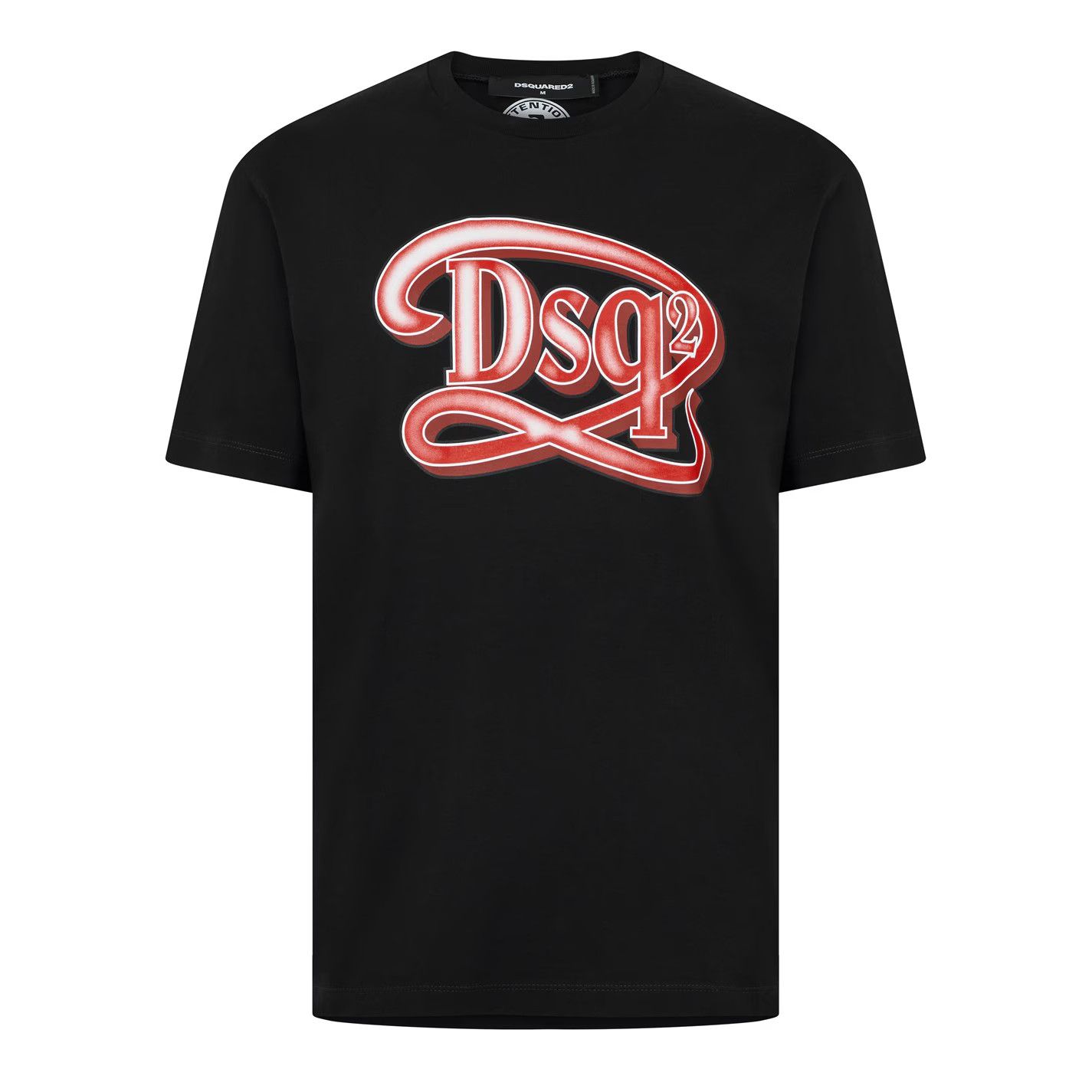 Dsquared2 o1g2r1mq0426 Logo Print T-Shirt in Black Size US XXL / EU 58 / 5 - 1 Thumbnail