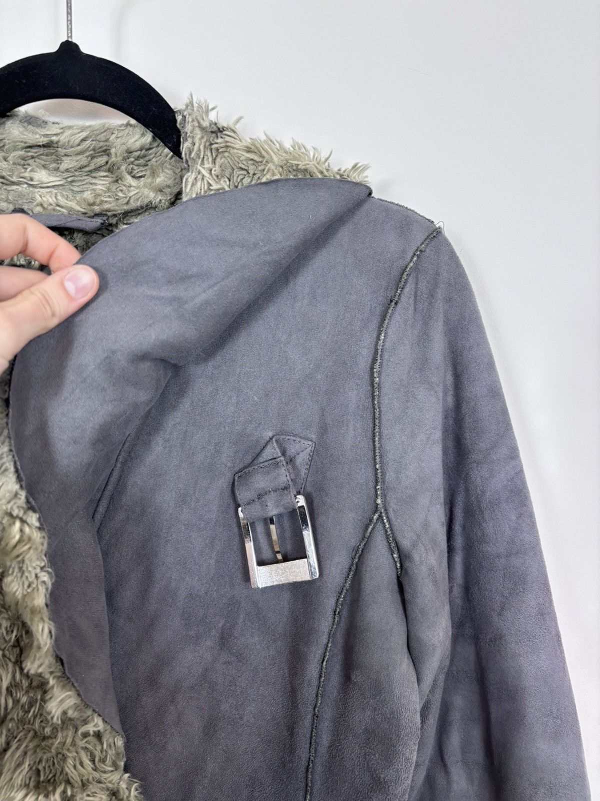Armani Armani Jeans Vintage Women’s Vegan Leather Fur Coat Jacket Size S / US 4 / IT 40 - 6 Thumbnail