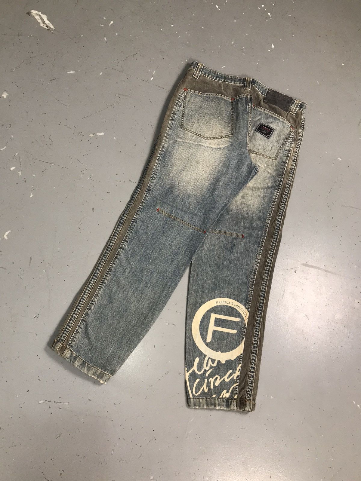 Fubu Rare vintage Fubu apparel company 1992 SpellOut denim Size US 34 / EU 50 - 12 Thumbnail
