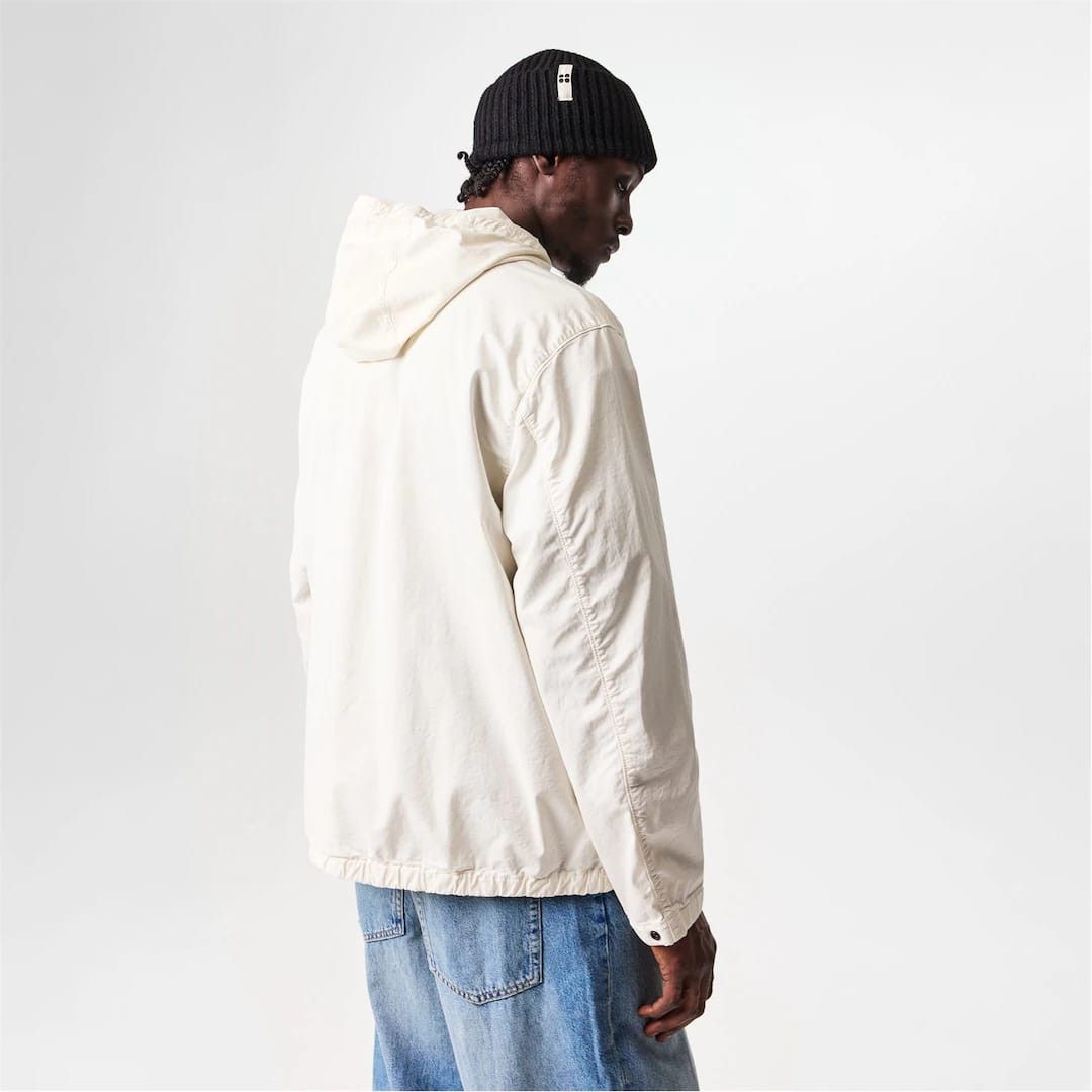 Stone Island o1g2r1mq0526 Supima Cotton Twill Hooded Jacket in Ivory Size US M / EU 48-50 / 2 - 4 Thumbnail