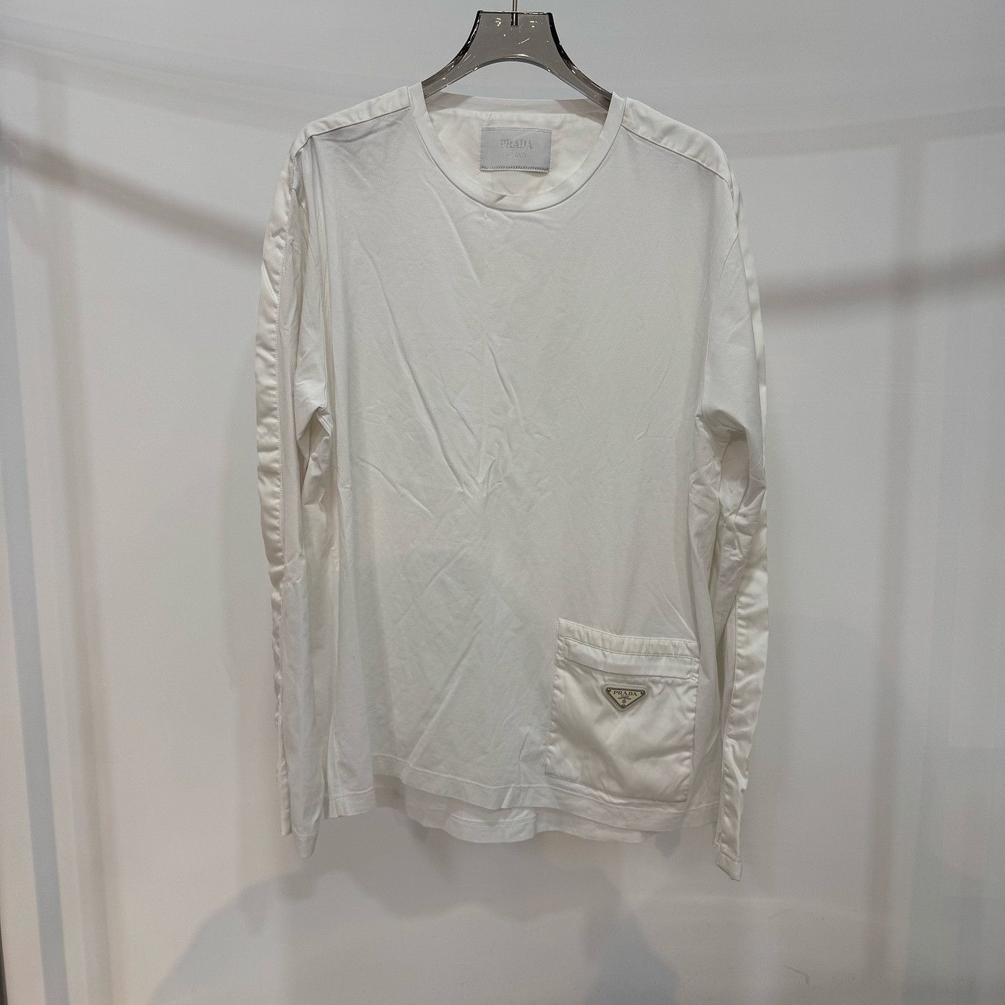 Prada Prada Logo Patch Long Sleeve T-Shirt Size L Size US L / EU 52-54 / 3 - 1 Thumbnail
