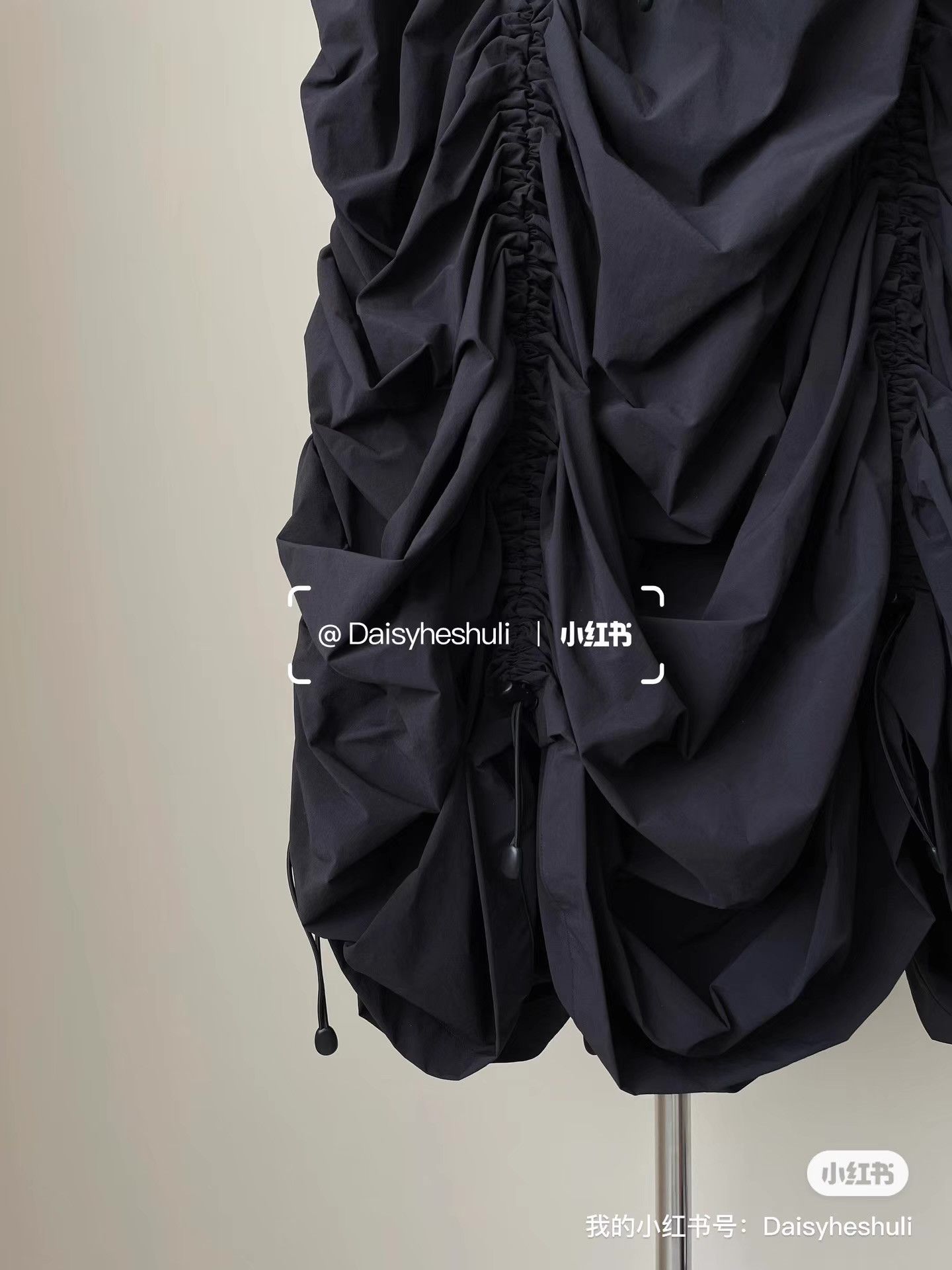 Comme des Garcons Junya Watanabe Pleated Drawstring Adjustable Midi Skirt Ｑ24 Size 34" / US 12 / IT 48 - 2 Thumbnail