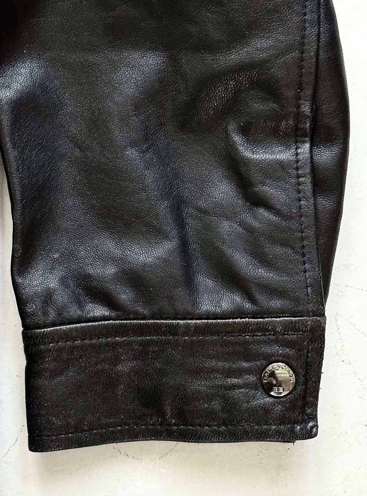 Balenciaga Balenciaga 1997 Vintage Leather Jacket Size US L / EU 52-54 / 3 - 6 Thumbnail