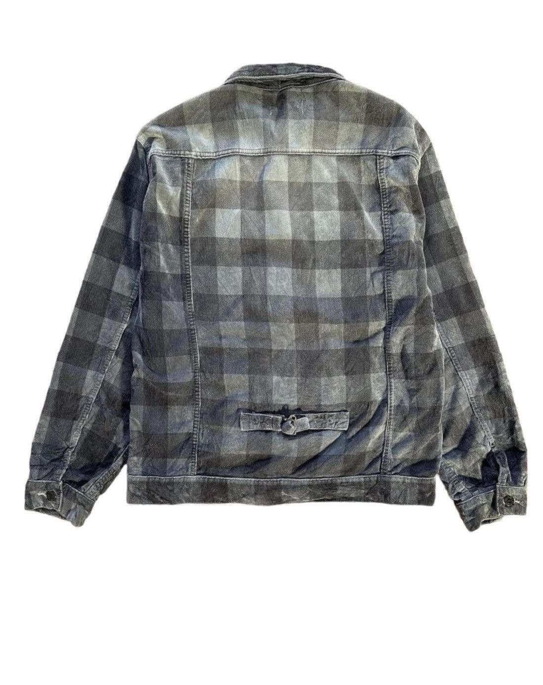 Montage Montage Denim Sunfaded Plaid Jacket Size US S / EU 44-46 / 1 - 8 Thumbnail