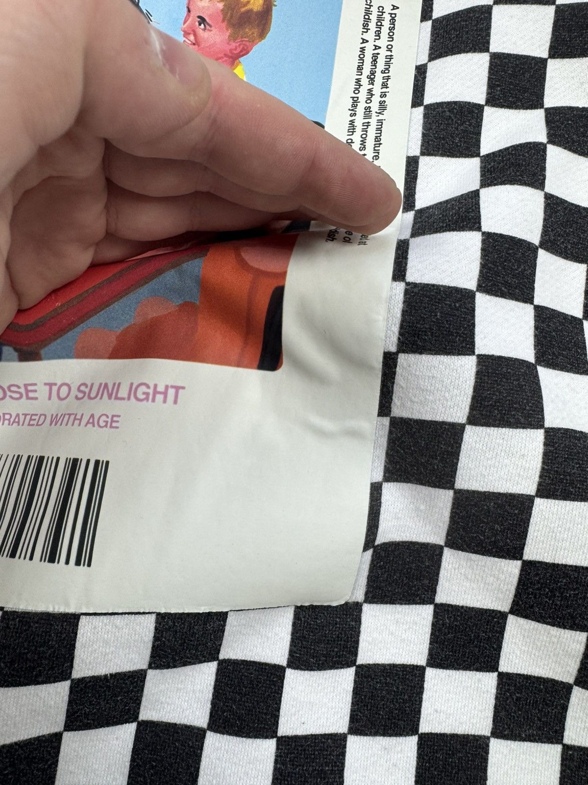 CHILDS Childish TGF Hoodie Checkered Box Logo Y2K Skategang Size US L / EU 52-54 / 3 - 7 Thumbnail
