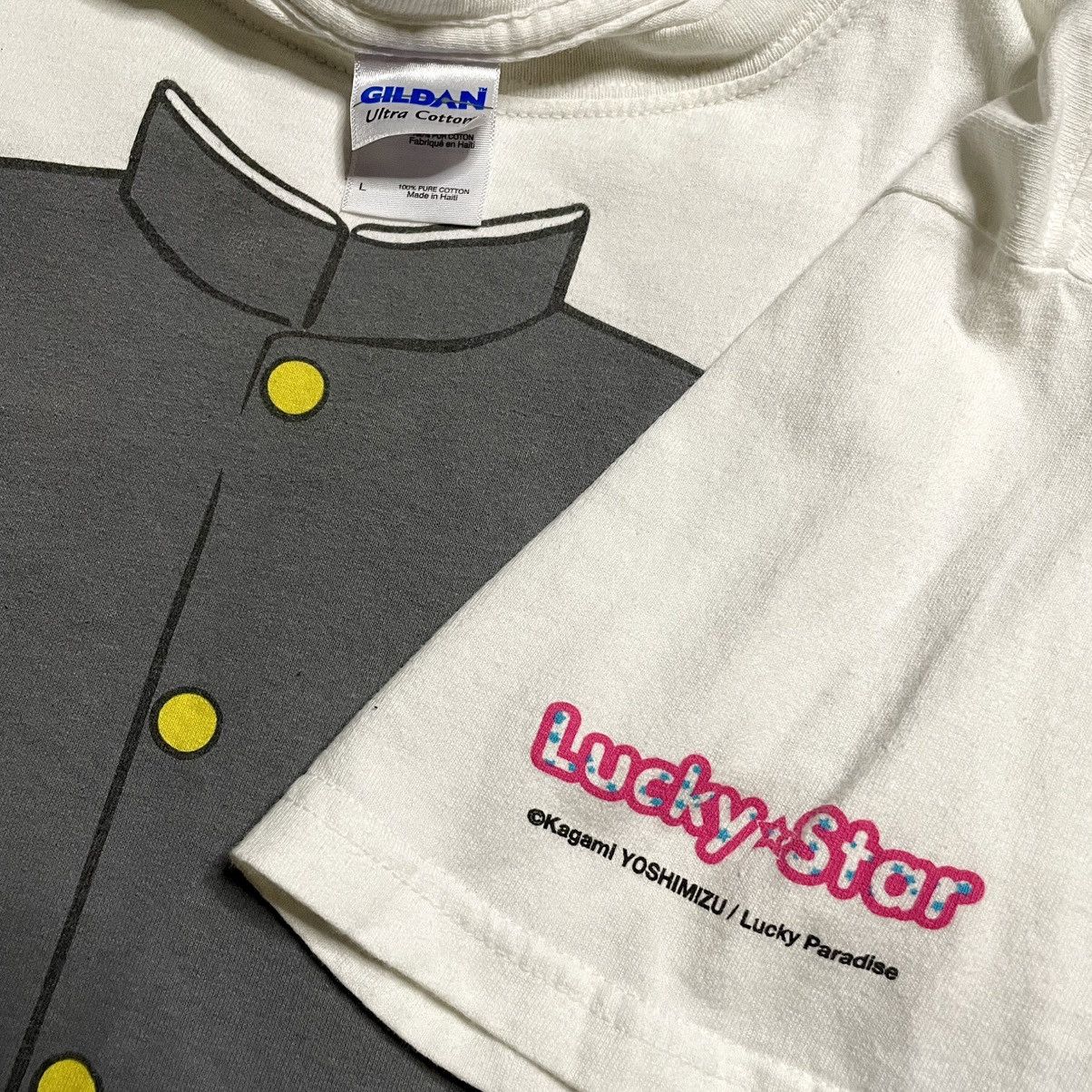 Anime Vintage 2000s Lucky Star Anime School Male Uniform Tee Size US L / EU 52-54 / 3 - 1 Thumbnail