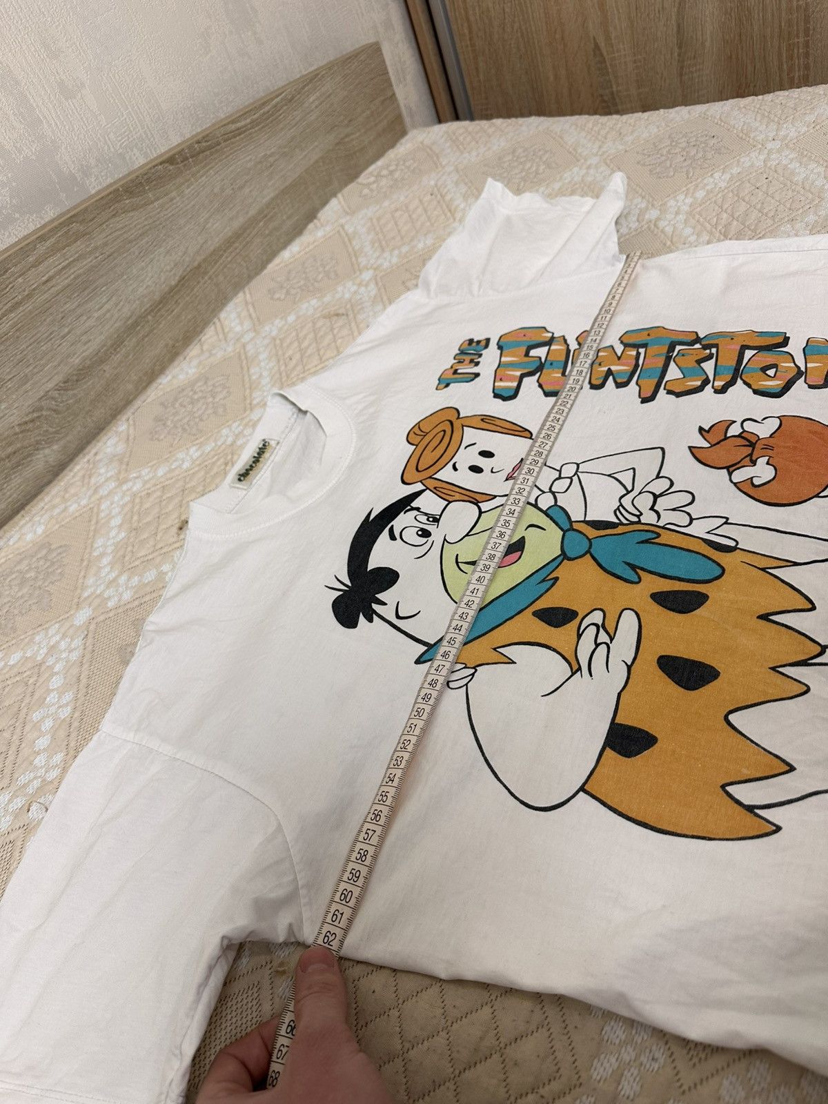 Cartoon Network 🔥 The Flintstones Family Cartoon Vintage Oversized T-Shirt Size US S / EU 44-46 / 1 - 12 Thumbnail