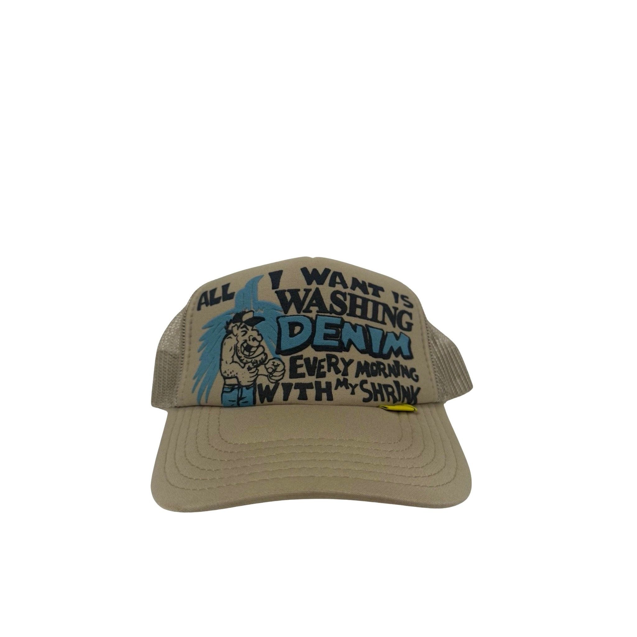 image of Kapital Washing Denim Hat in Grey, Men's