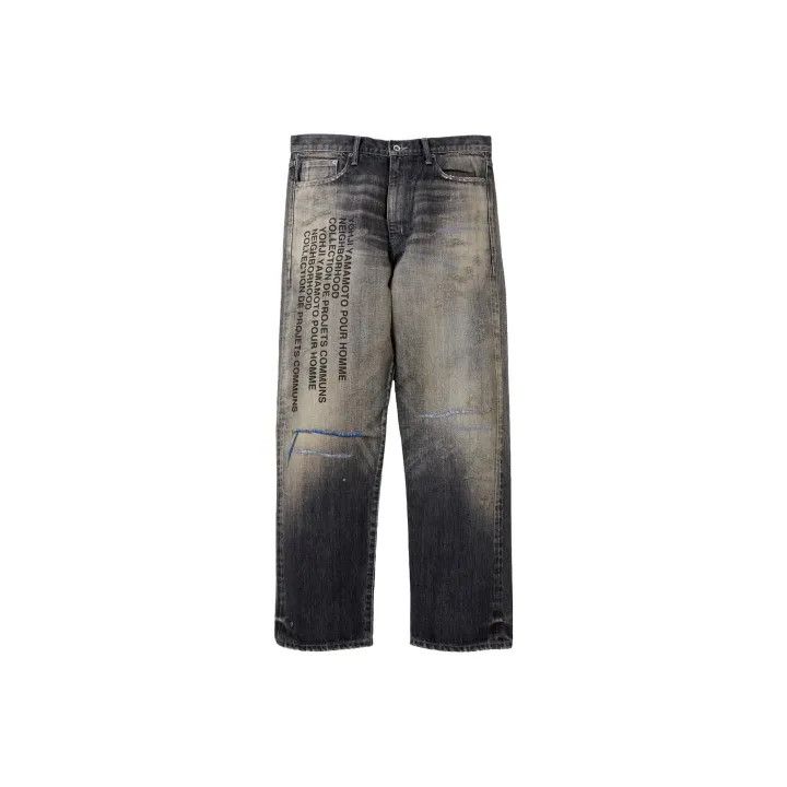 Yohji Yamamoto Yohji Yamamoto x NEIGHBORHOOD Distressed Denim Pants 0079 Size US 26 / EU 42 - 1 Thumbnail