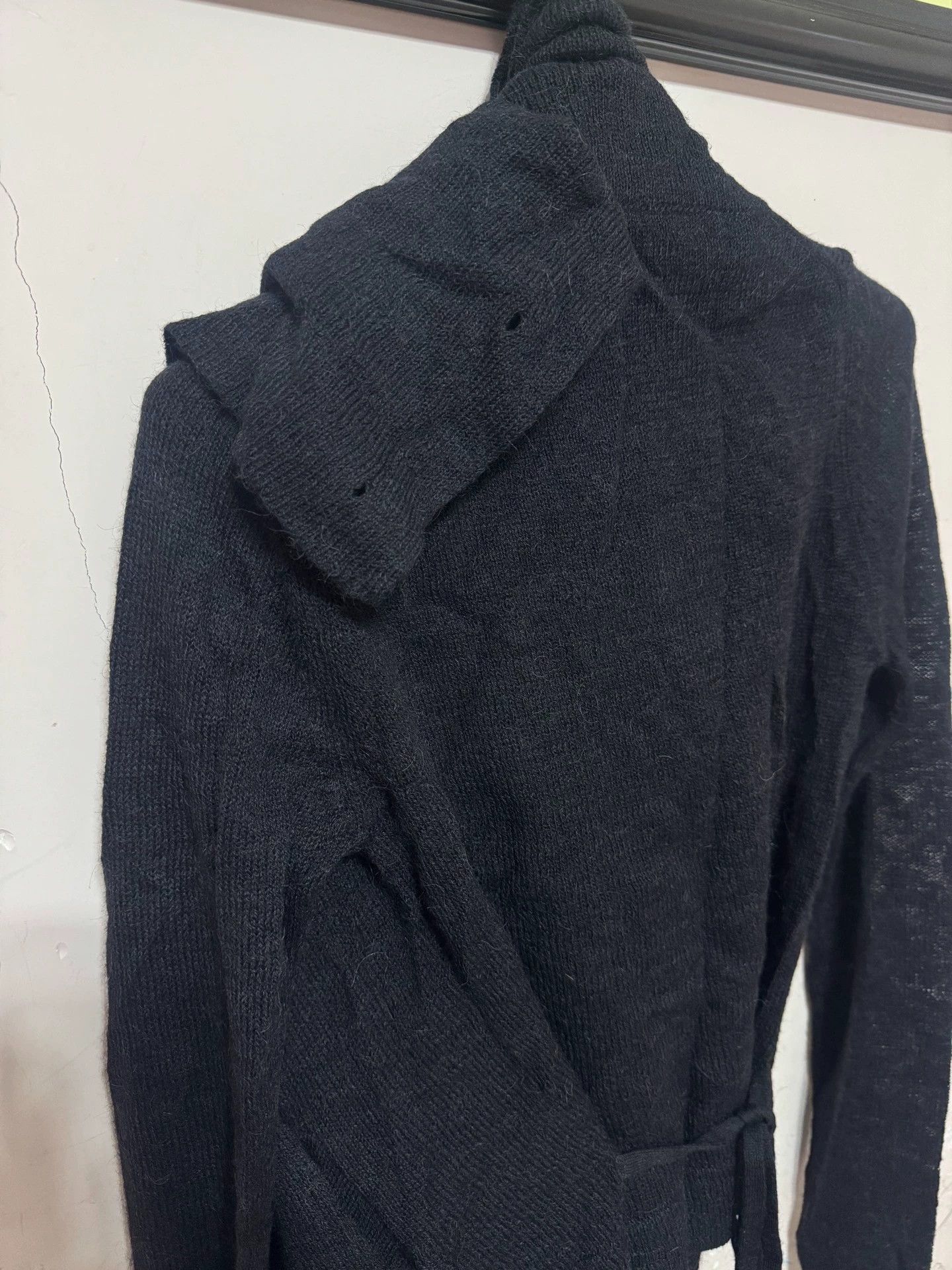 Ann Demeulemeester Ann Demeulemeester 00s Alpaca Wool Irregular Collar Coat Size US S / EU 44-46 / 1 - 7 Thumbnail