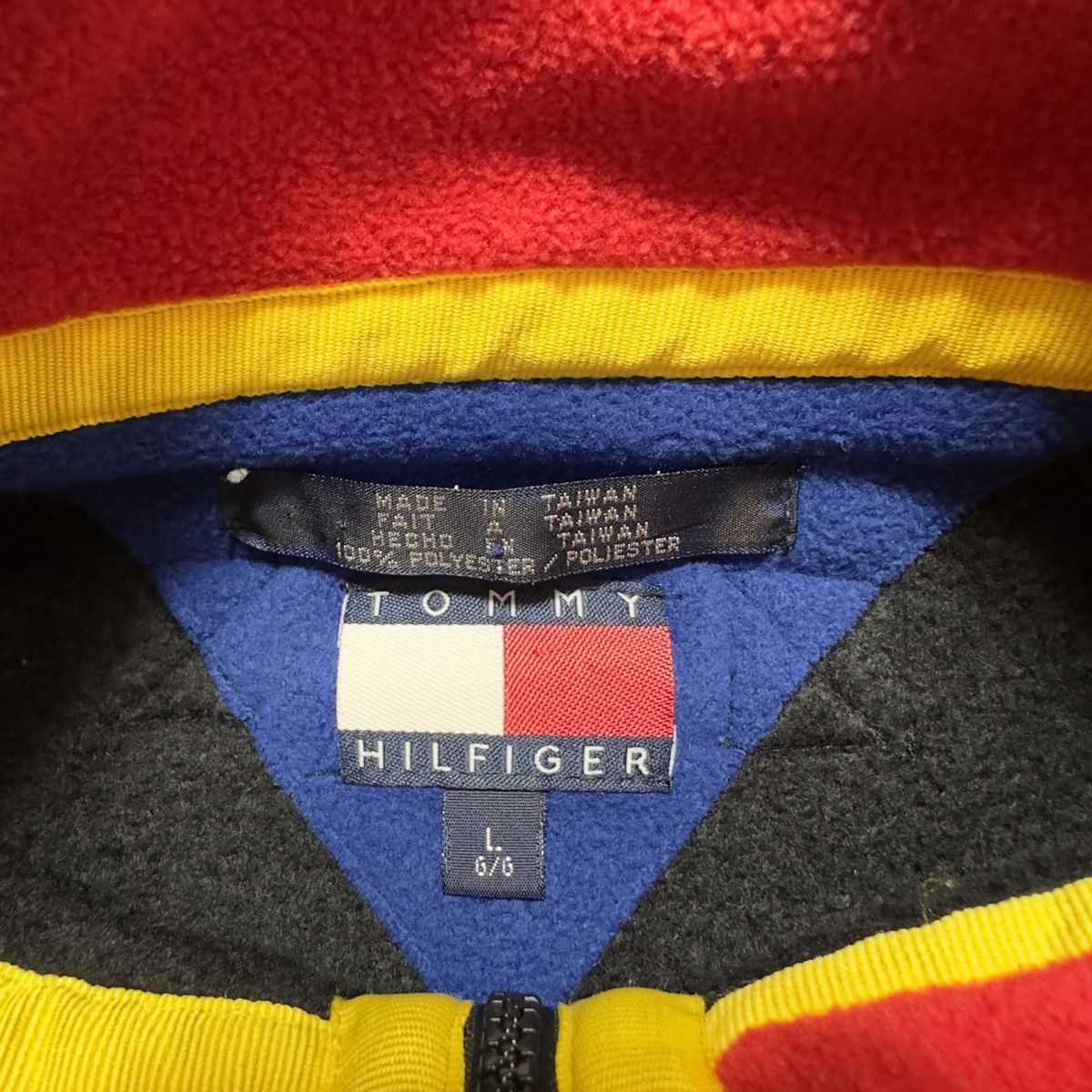 Tommy Hilfiger × Vintage Vintage Tommy Hilfiger fleece sweatshirt Size US L / EU 52-54 / 3 - 4 Thumbnail