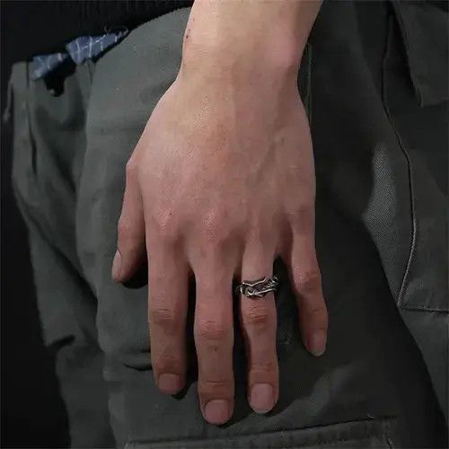 Jewelry × Vintage Retro Branch Vine Pattern Open Creative Index Finger Ring Size ONE SIZE - 3 Thumbnail