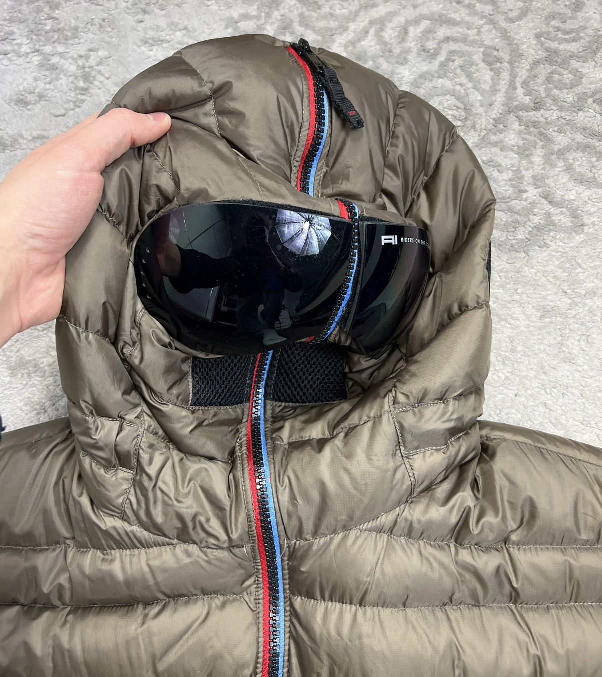Other Ai Riders On The Storm Puffer Down Jacket with Google Size US XL / EU 56 / 4 - 3 Thumbnail