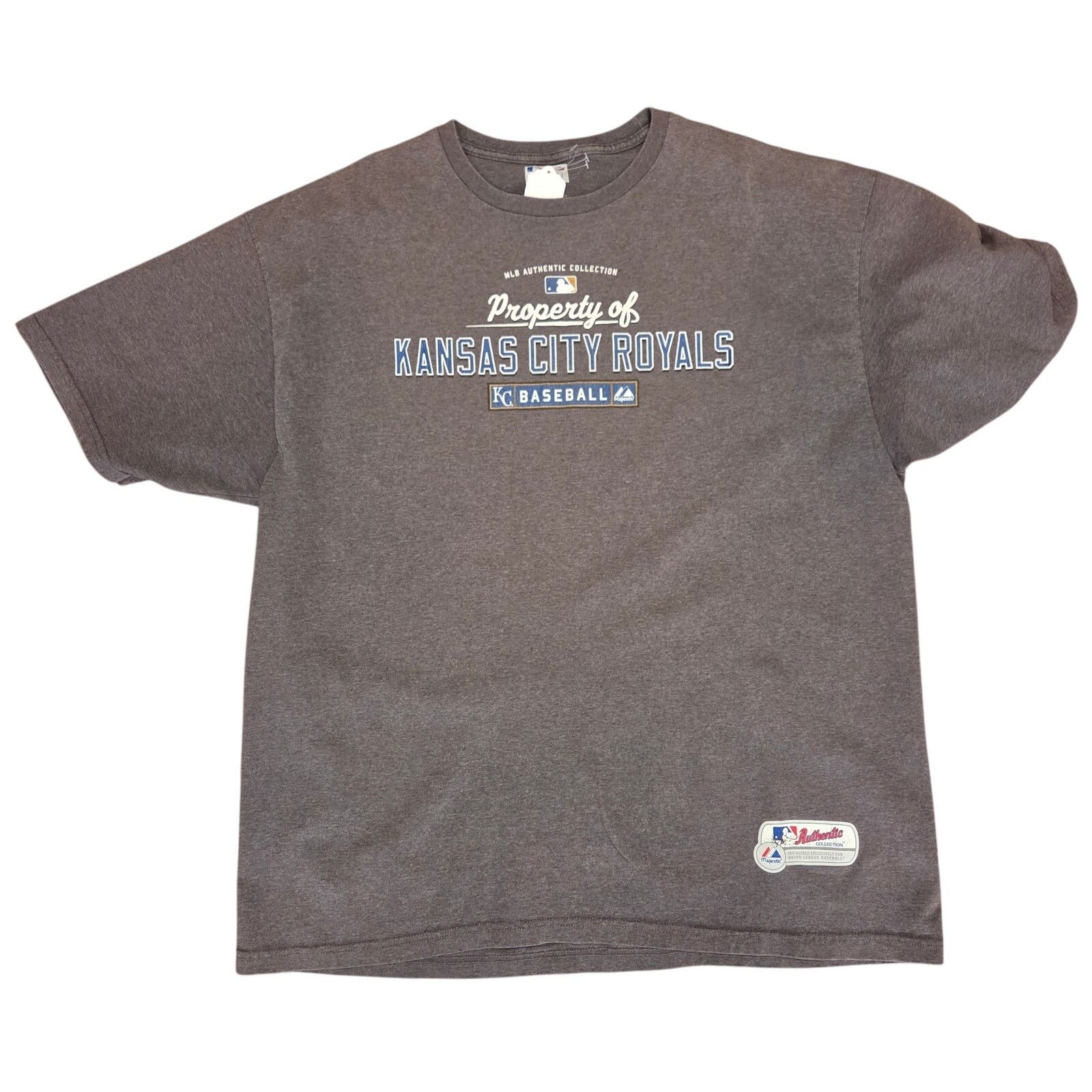Majestic Vintage Majestic Kansas City Royals Grey T-Shirt - 2XL Size US XXL / EU 58 / 5 - 2 Thumbnail