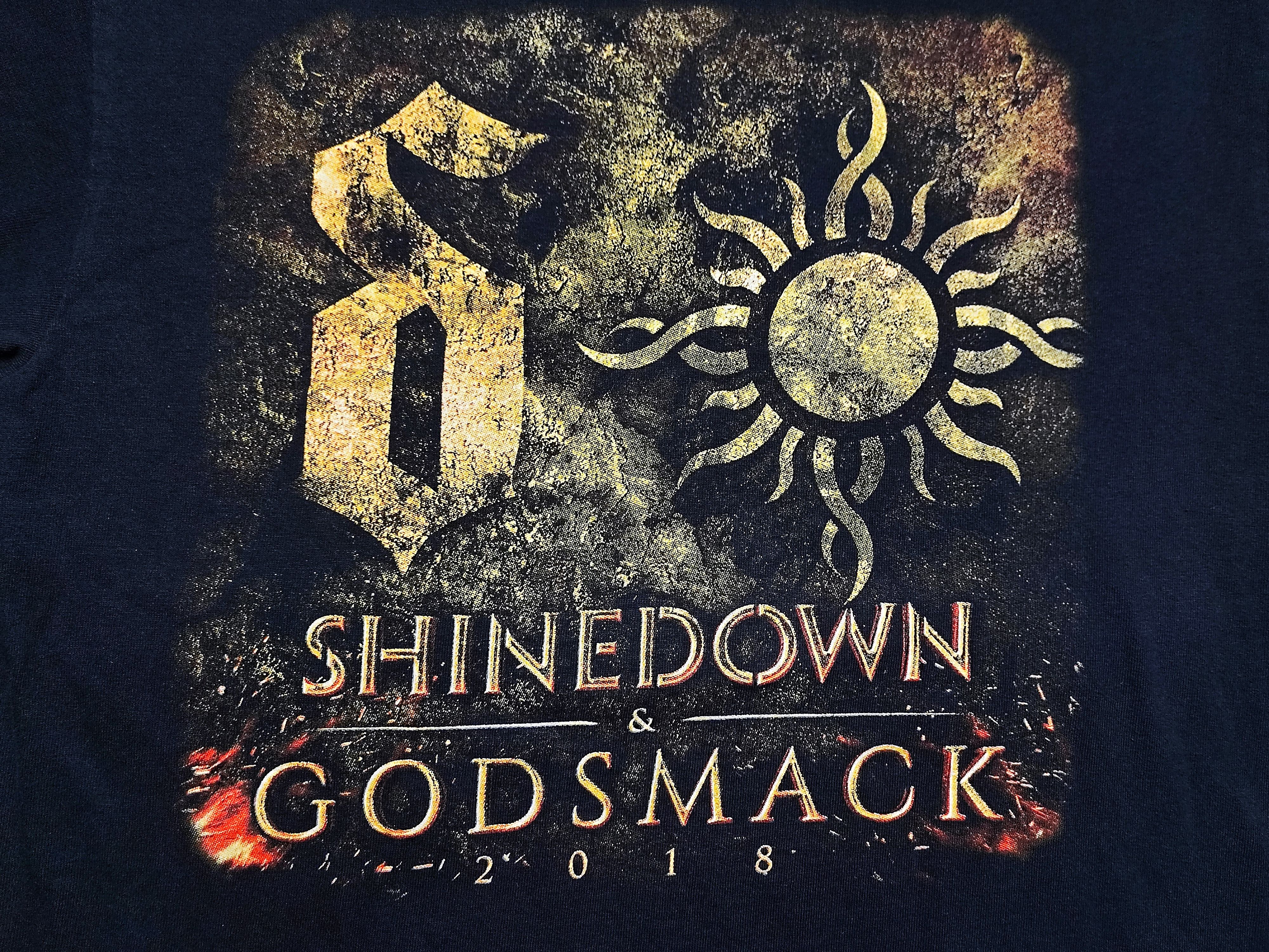 Band Tees × Rap Tees × Vintage Shinedown Godsmack Band Tshirt Size US M / EU 48-50 / 2 - 2 Thumbnail