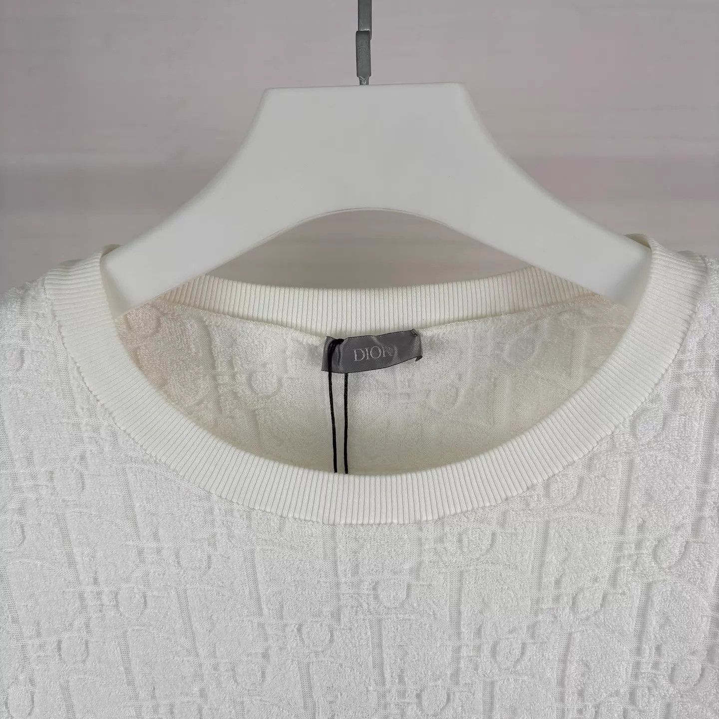Dior Dior White Slogan Oblique Tee L Italy 100% Cotton Size US L / EU 52-54 / 3 - 3 Thumbnail