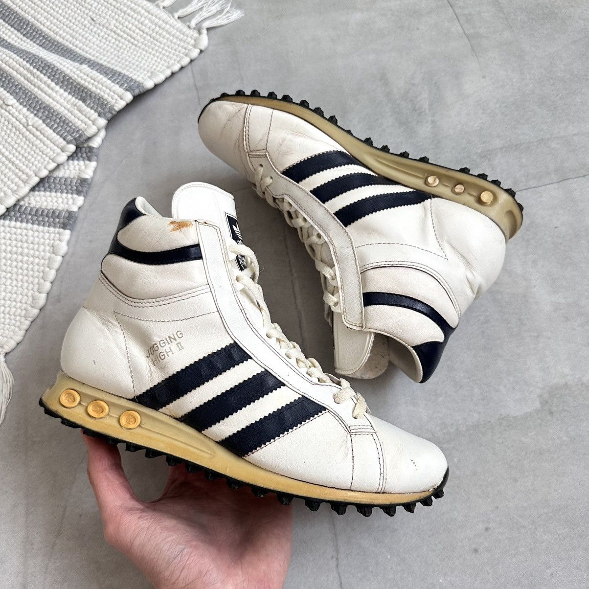Adidas Vintage 80s Adidas Jogging High 2 Sneakers Boots Slovenia Size US 7 / EU 40 - 5 Thumbnail