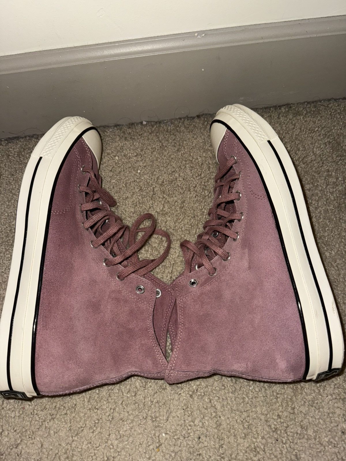 Converse Hightop Suede Sneakers Size US 11.5 / EU 44-45 - 6 Thumbnail