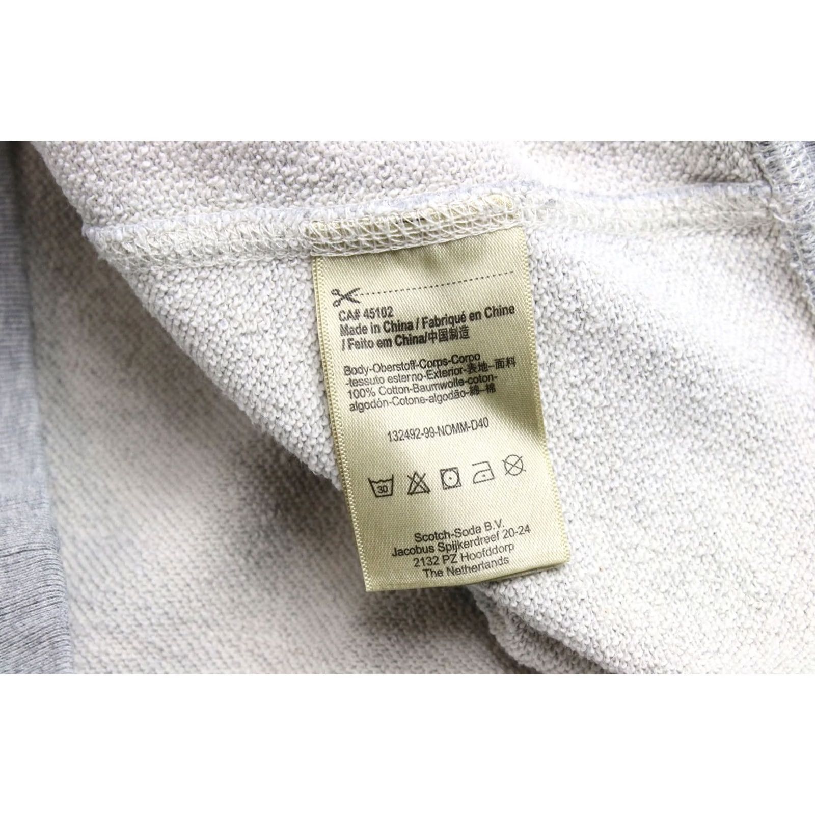 Scotch & Soda SCOTCH & SODA Sweatshirt Men's M Pullover Crew Neck Melange Grey Size US M / EU 48-50 / 2 - 6 Thumbnail
