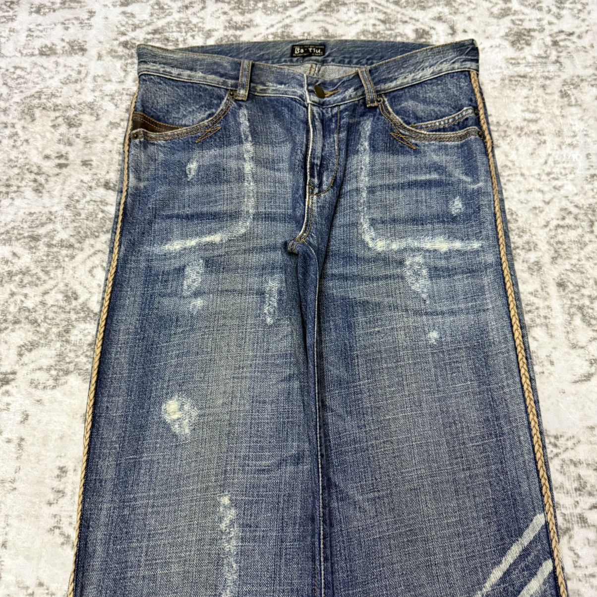 Hysteric Glamour Ba-tsu Studio Japan Brainded Details Distressed Jeans Size US 30 / EU 46 - 2 Thumbnail