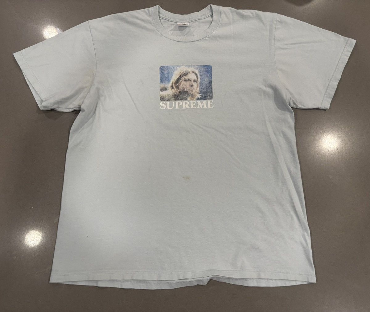Supreme Supreme Kurt Cobain Tee Pale Blue SS23 Size L | Grailed
