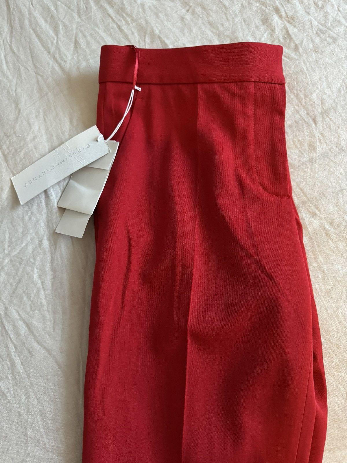 Stella McCartney BNWT Stella McCartney 42 red trousers elegant zip Size 28" / US 6 / IT 42 - 2 Thumbnail