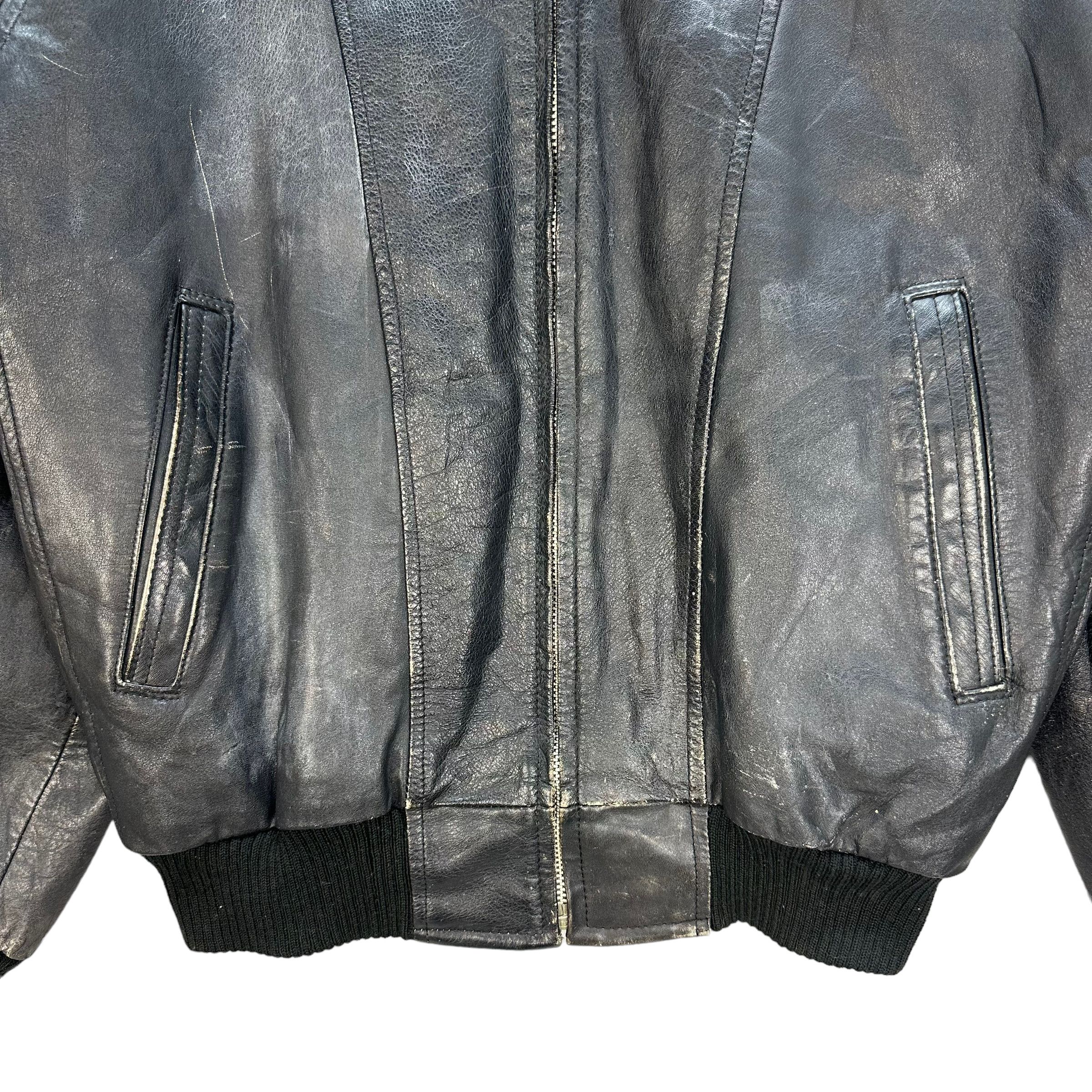 Japanese Brand ERMINE LEATHER JACKET #7991-195 Size US L / EU 52-54 / 3 - 4 Thumbnail