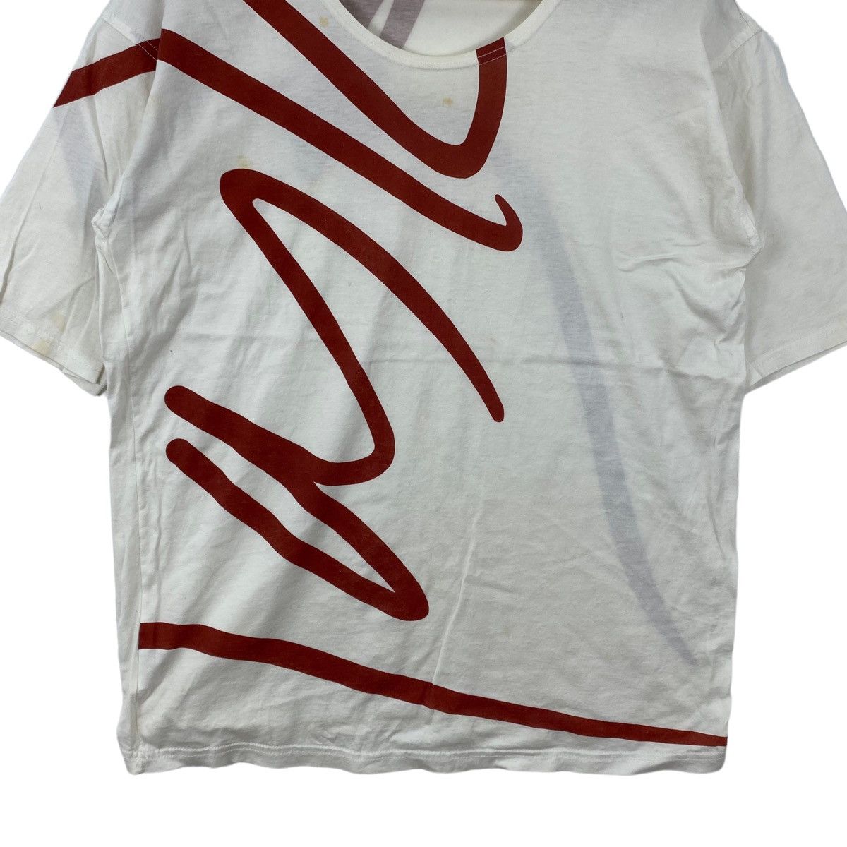 Other MAYKA Italian Brand Big Brand print White Short Sleeve Shirt Size US M / EU 48-50 / 2 - 3 Thumbnail