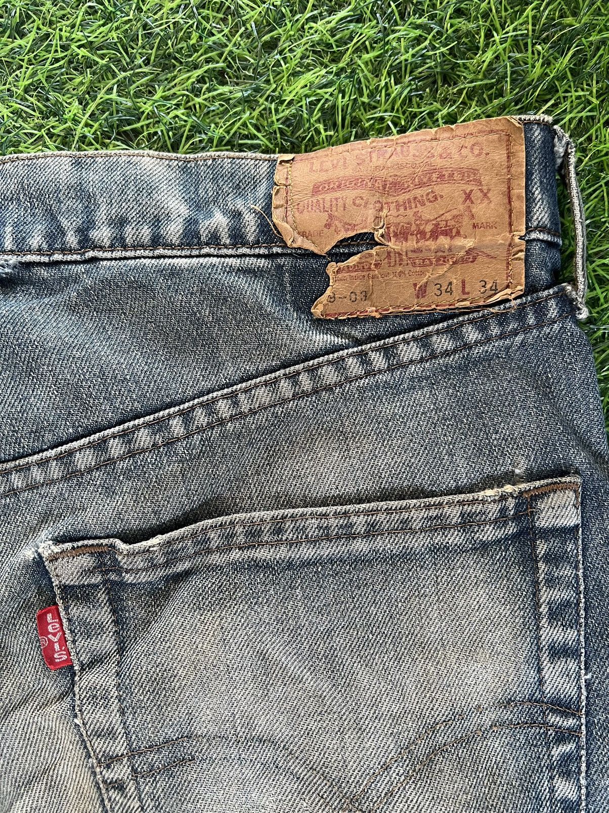 Levi's Vintage rare 90’s Levis distressed kurt cobain Size US 34 / EU 50 - 7 Thumbnail