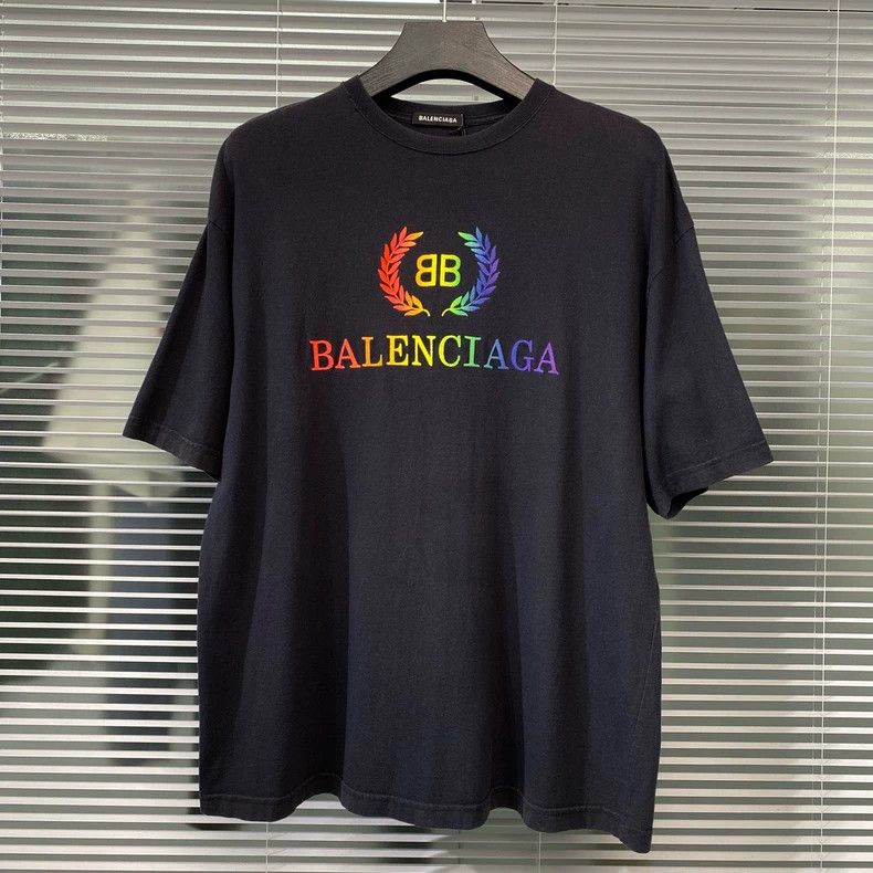 Balenciaga Balenciaga Rainbow Double B Wheatear Embroidered Letter log Size US S / EU 44-46 / 1 - 1 Thumbnail