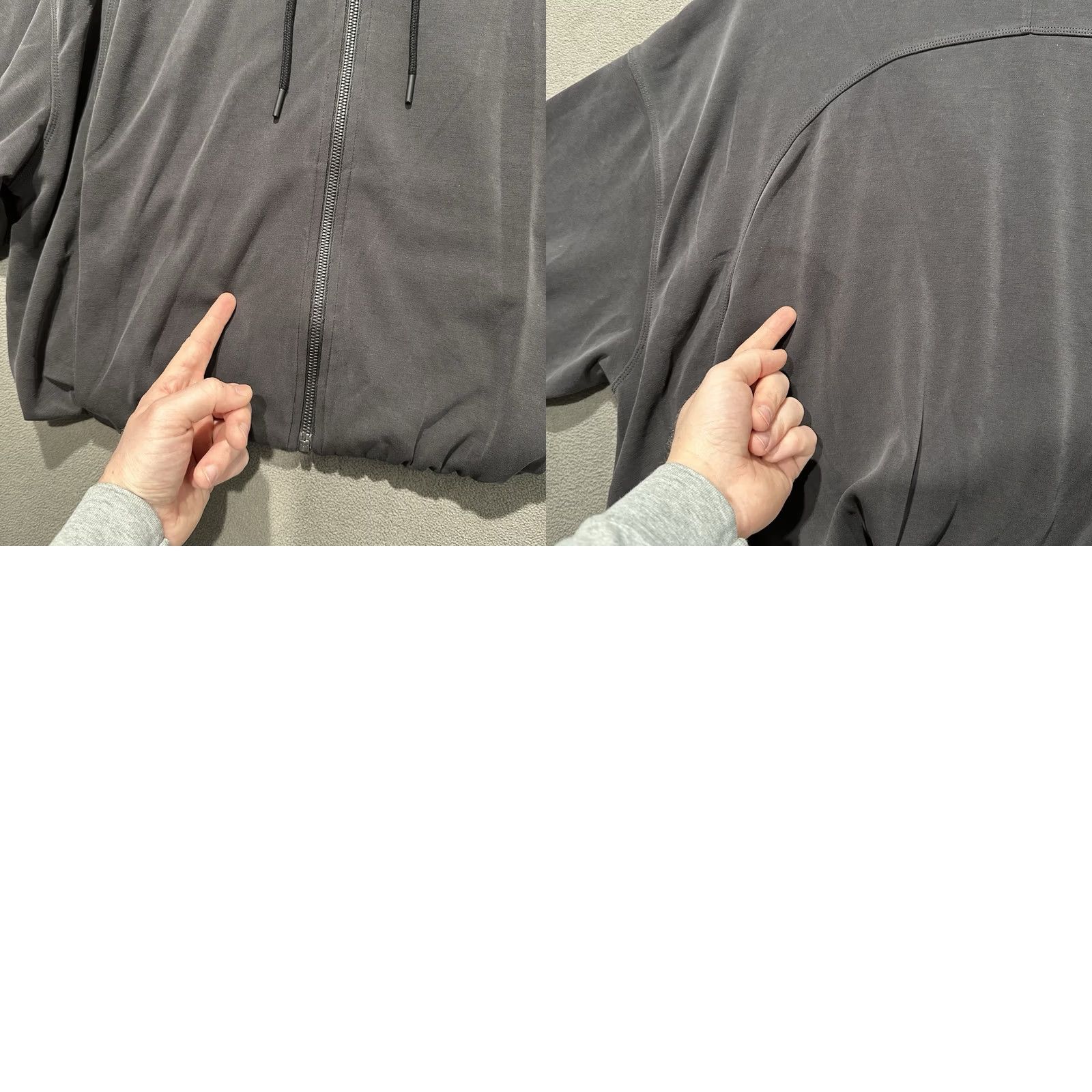Athleta Athleta Seasoft Hoodie L Gray Full Zip Logo Pockets Women Regular Size XS-XL Size L / US 10 / IT 46 - 9 Thumbnail