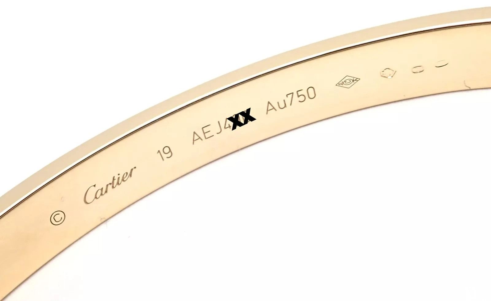 Cartier Cartier 18k Yellow Gold Love Bangle Bracelet Size 19 Paper Size ONE SIZE - 9 Thumbnail
