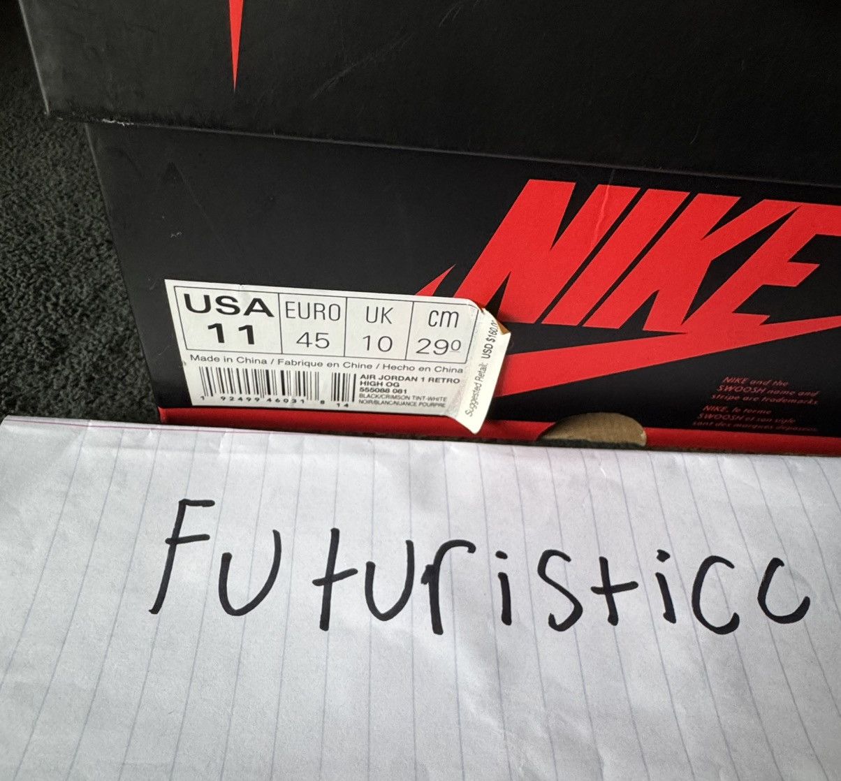 Jordan Brand × Nike Jordan 1 Crimson Tint Size US 11 / EU 44 - 6 Thumbnail