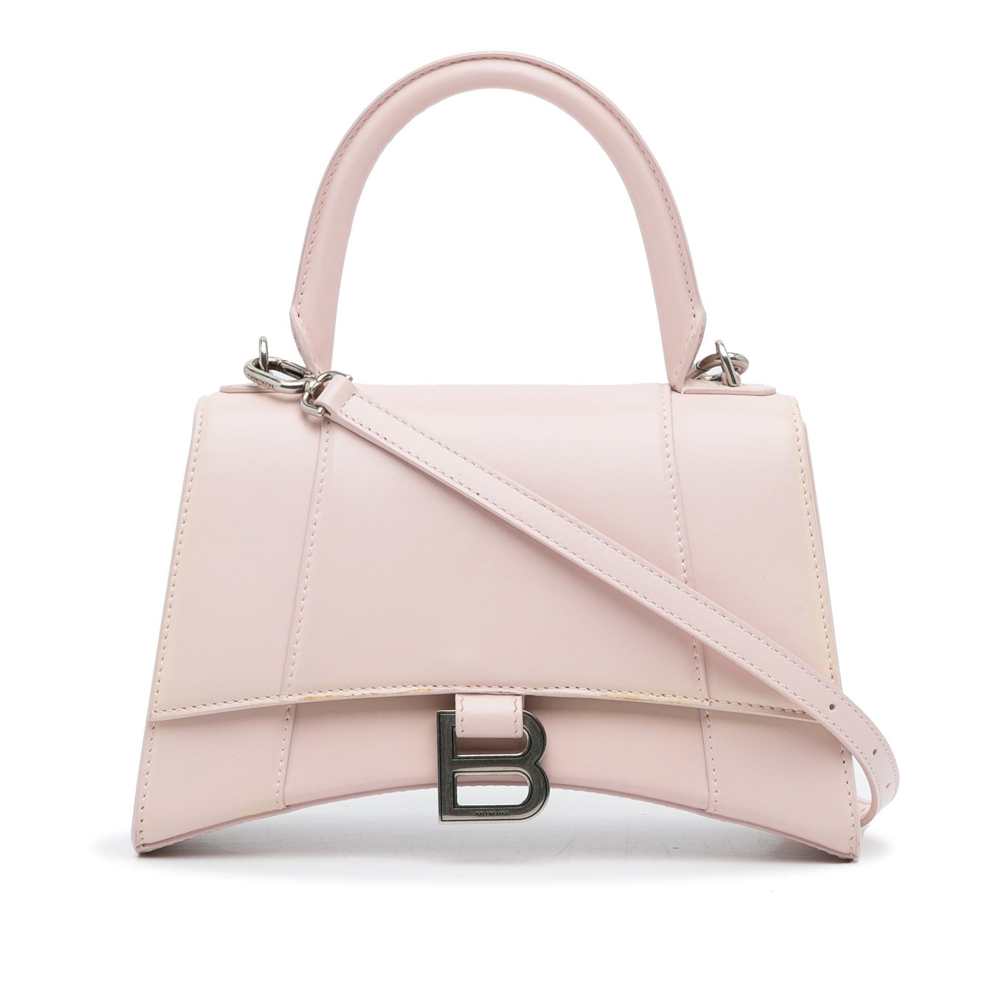 Balenciaga Balenciaga Hourglass S Satchel Pink Size ONE SIZE - 1 Thumbnail