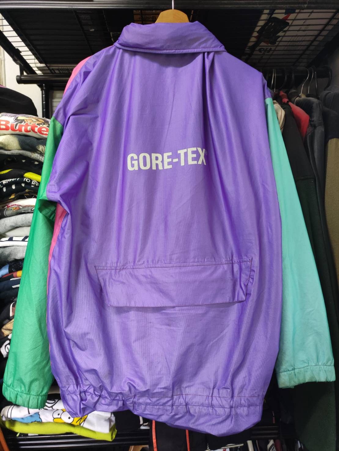 Goretex Vtg 90's Gore-Tex Multicolor Hoodie Jacket Size US XL / EU 56 / 4 - 18 Thumbnail