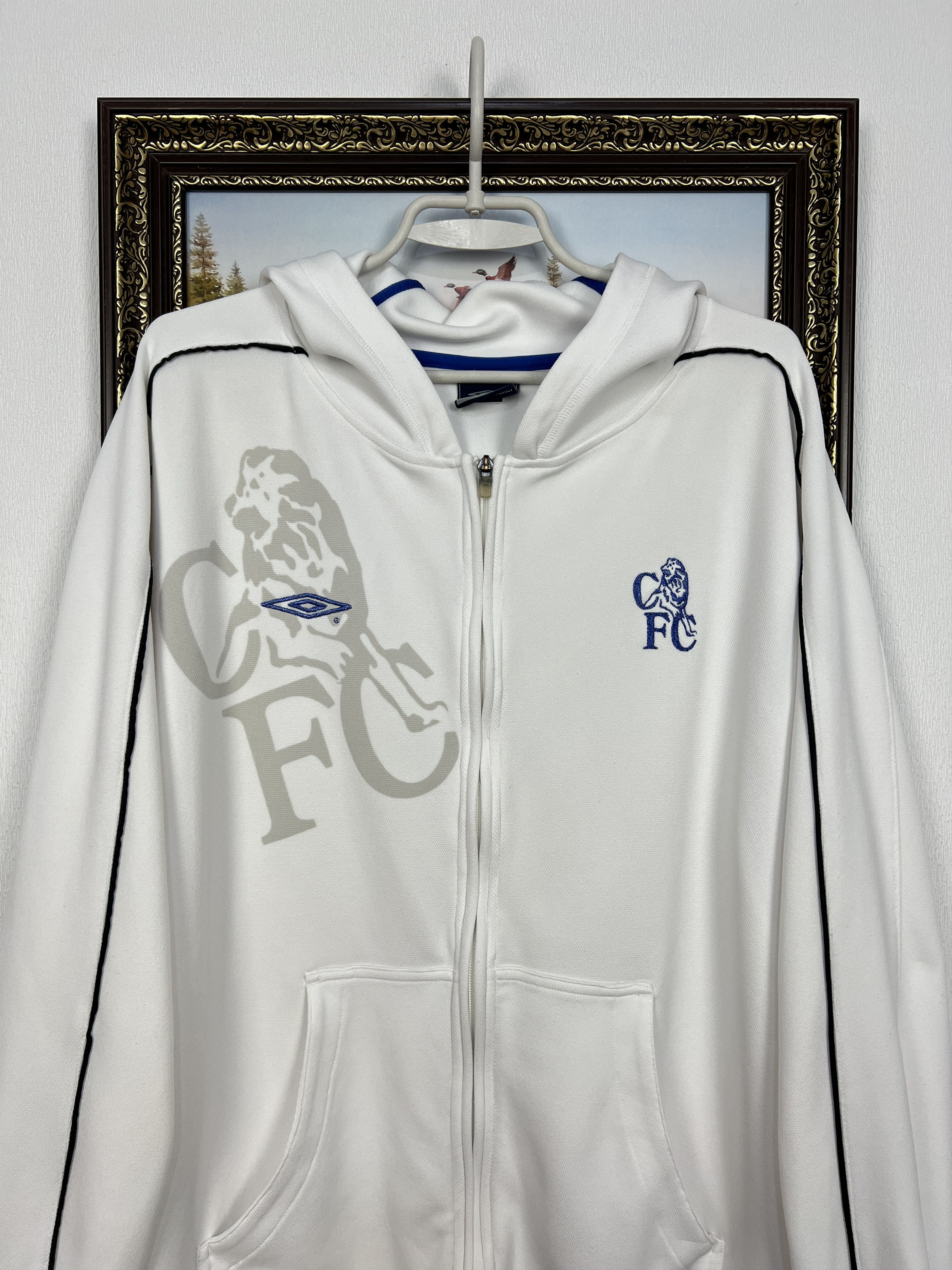 Umbro Vintage Umbro Chelsea Football Jacket Soccer Track Top Size US XL / EU 56 / 4 - 2 Thumbnail