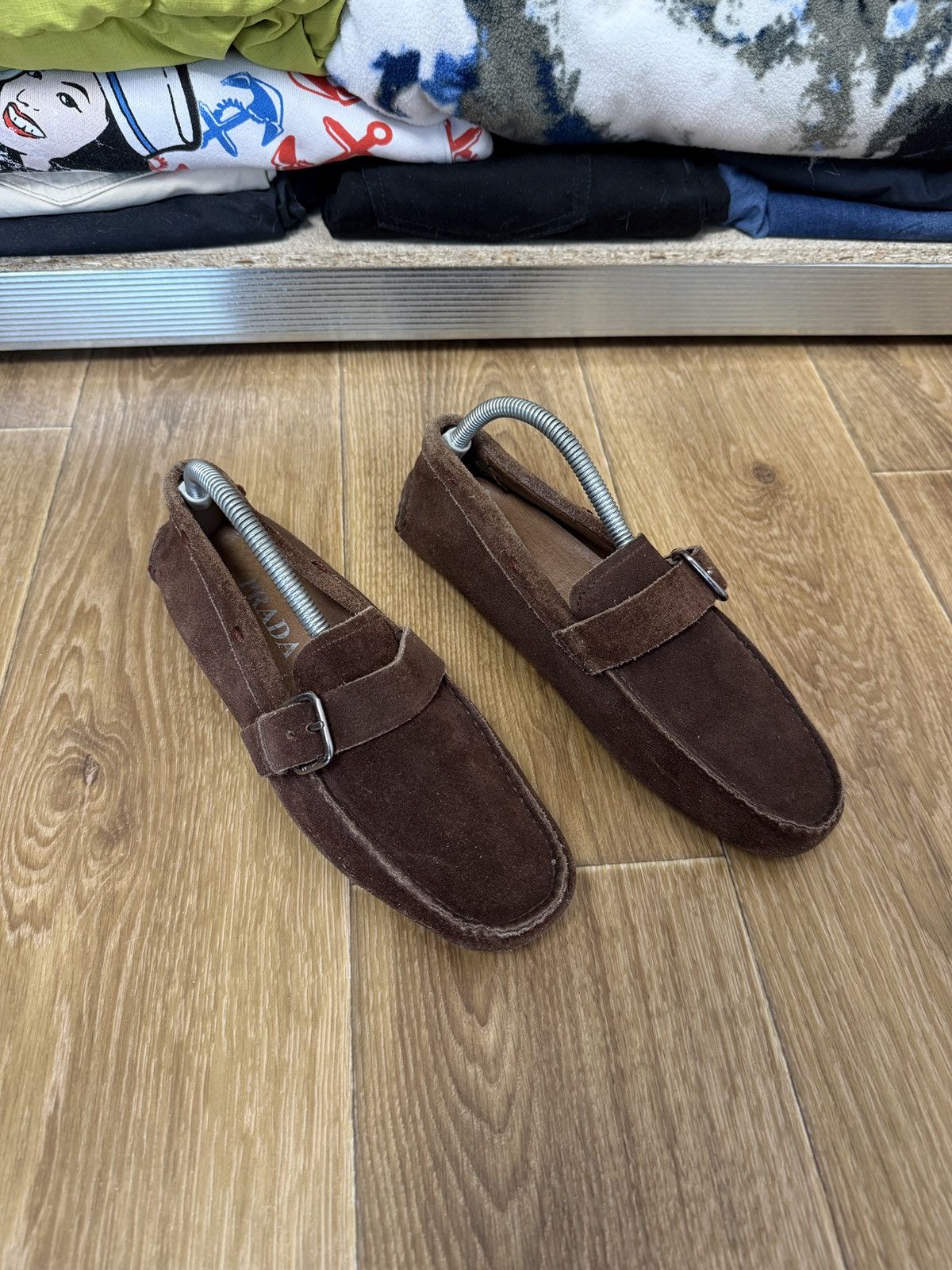 Prada Prada Leather Loafers Luxury Size US 7 / EU 40 - 2 Thumbnail