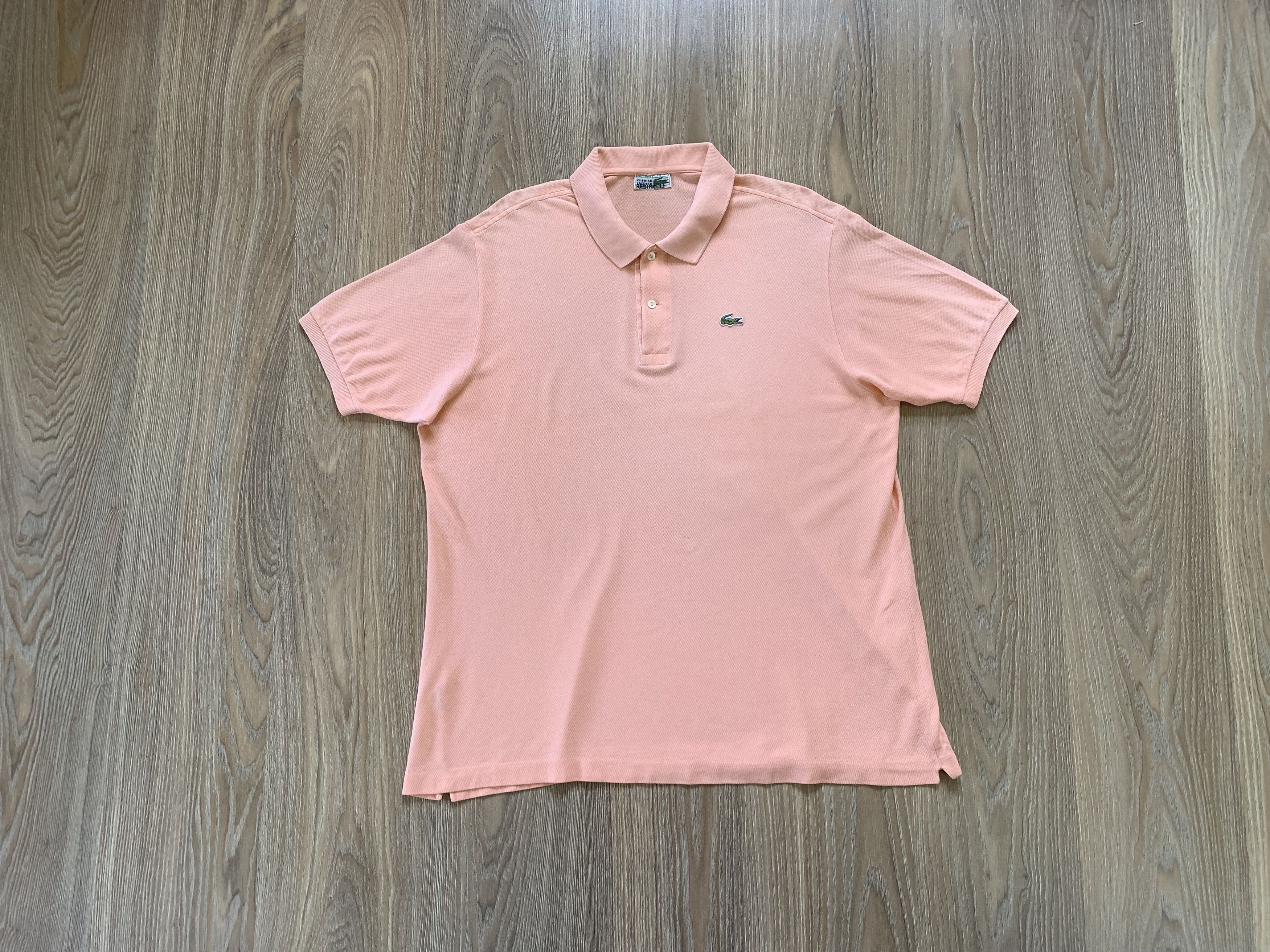 Lacoste × Vintage Vintage Chremise Lacoste Pink Polo T Shirt Size US L / EU 52-54 / 3 - 11 Thumbnail