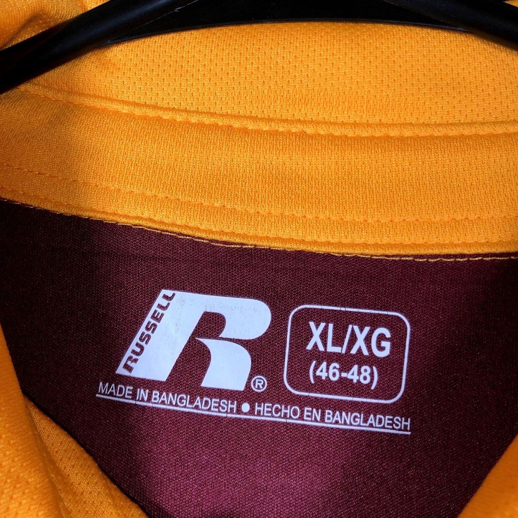 Vintage Russell Mens Polo Maroon Gold Arizona State Logo Short Sleeve XL Shirt Size US XL / EU 56 / 4 - 6 Thumbnail
